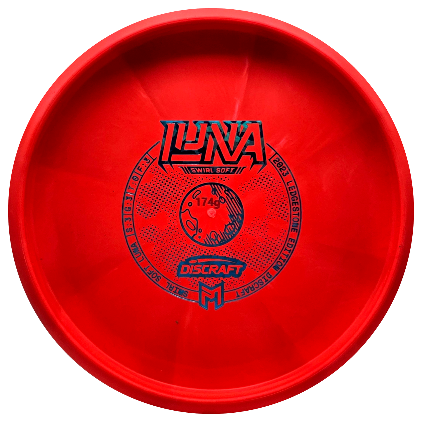 Discraft Soft Swirl Luna (Bottom Stamp) - Ledgestone 2023 - KJ Disc