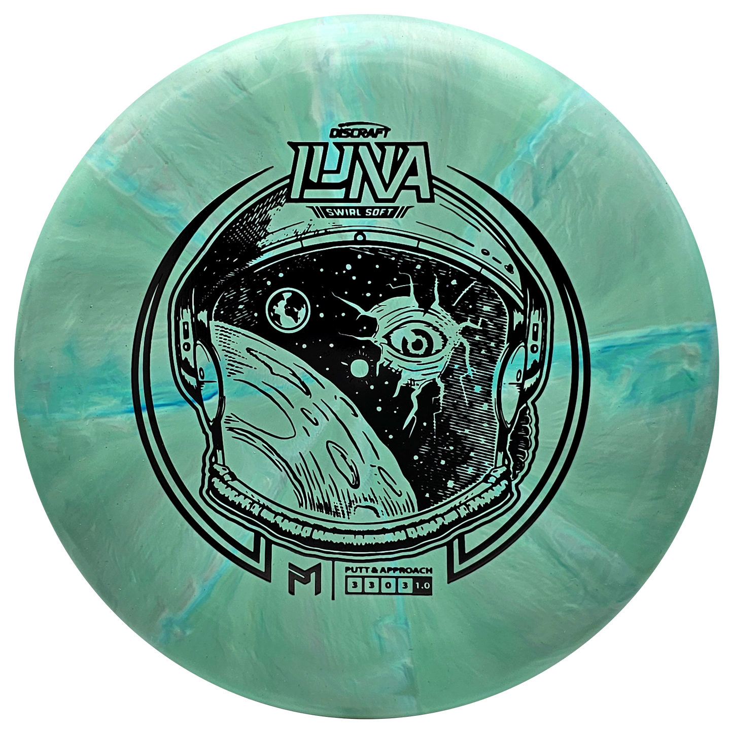 Discraft Soft Swirl Luna (Top Stamp) - Ledgestone 2023 - KJ Disc