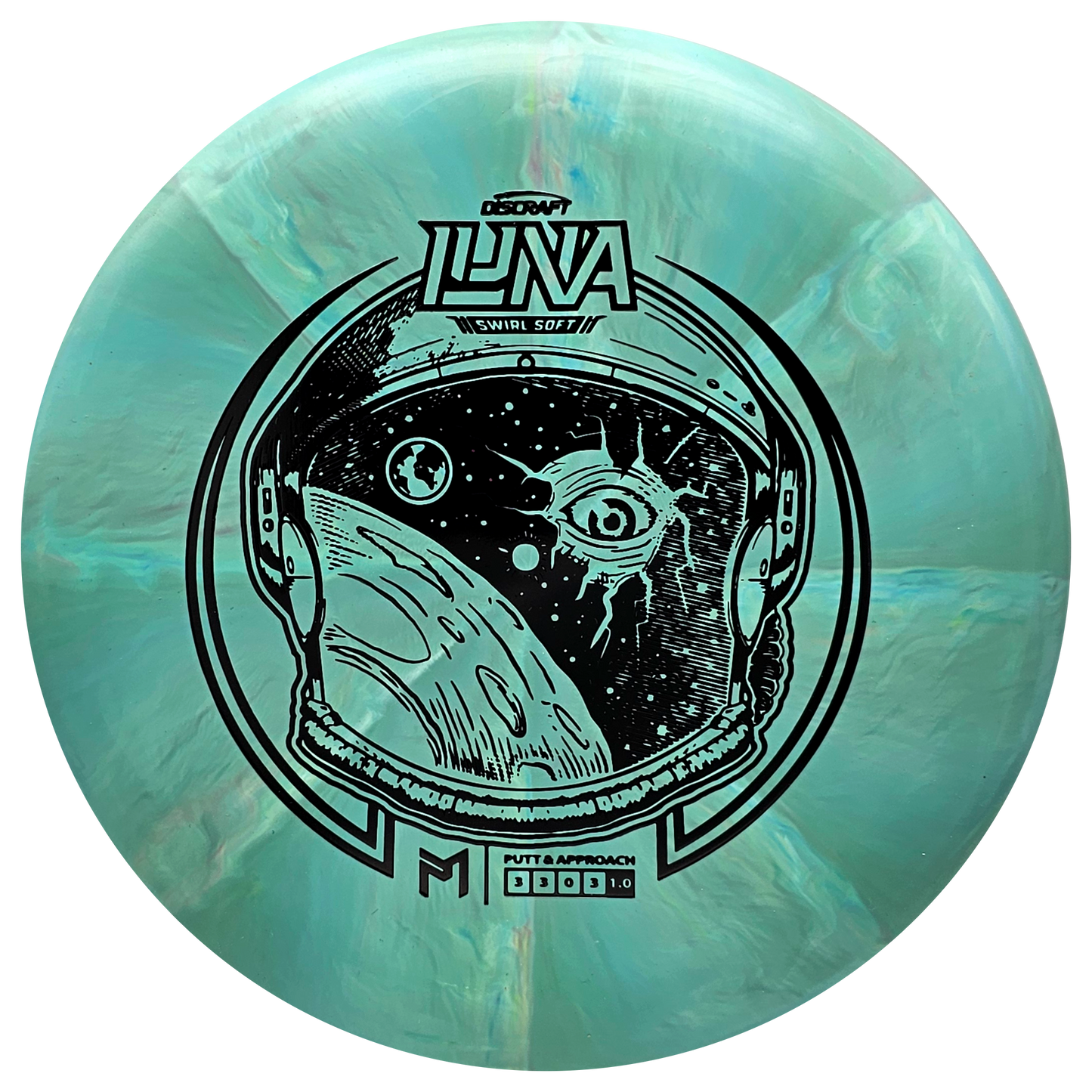 Discraft Soft Swirl Luna (Top Stamp) - Ledgestone 2023 - KJ Disc