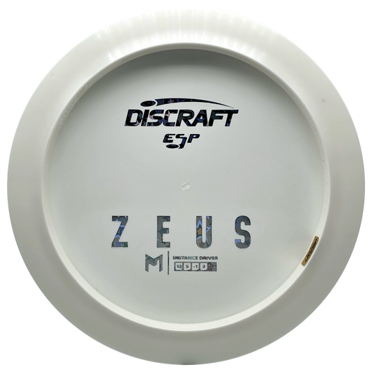 Discraft White ESP Zeus Bottom Stamp - KJ Disc