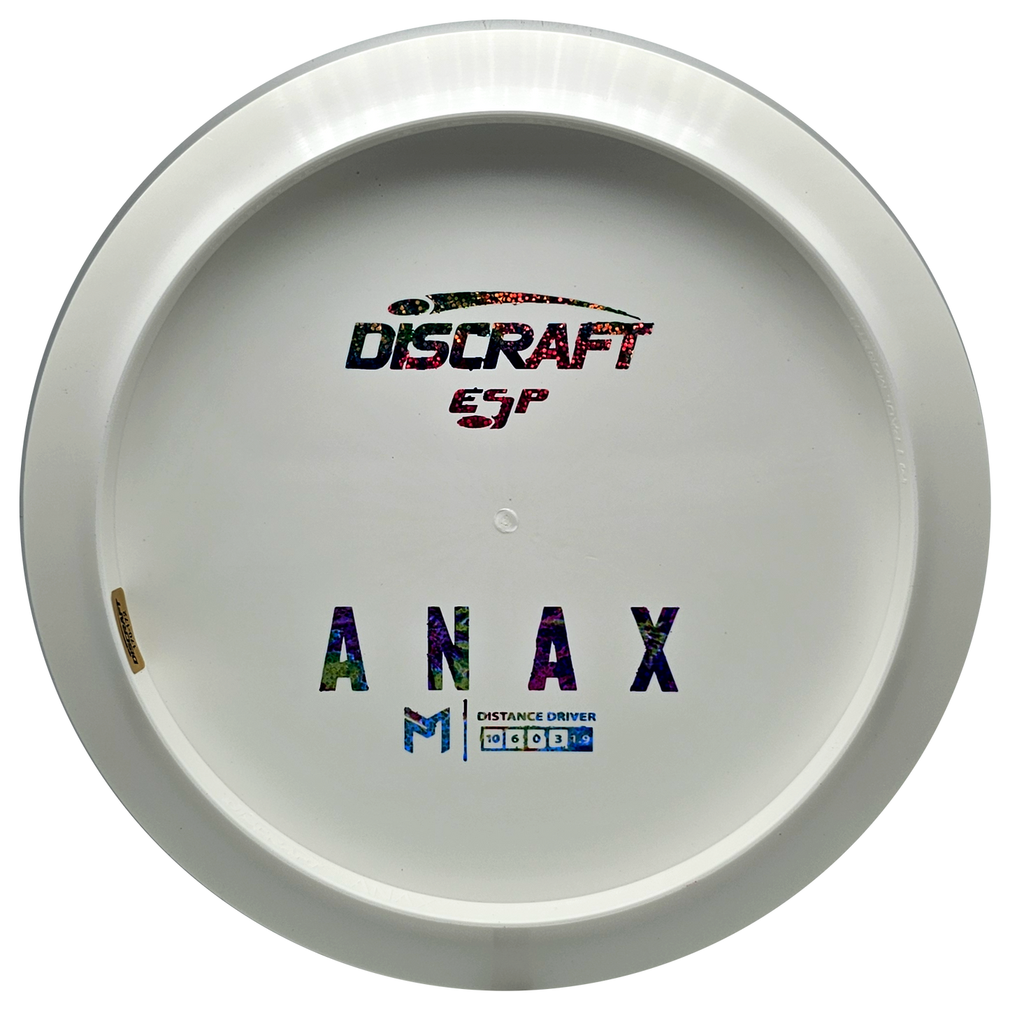 Discraft White ESP Anax Bottom Stamp