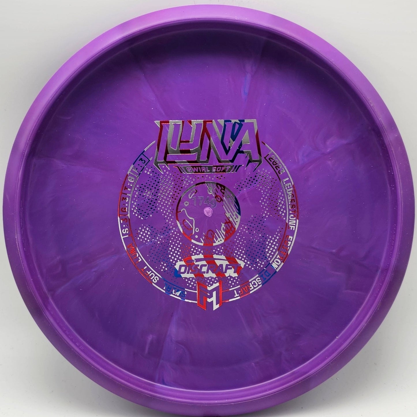 Discraft Soft Swirl Luna (Bottom Stamp) - Ledgestone 2023 - KJ Disc