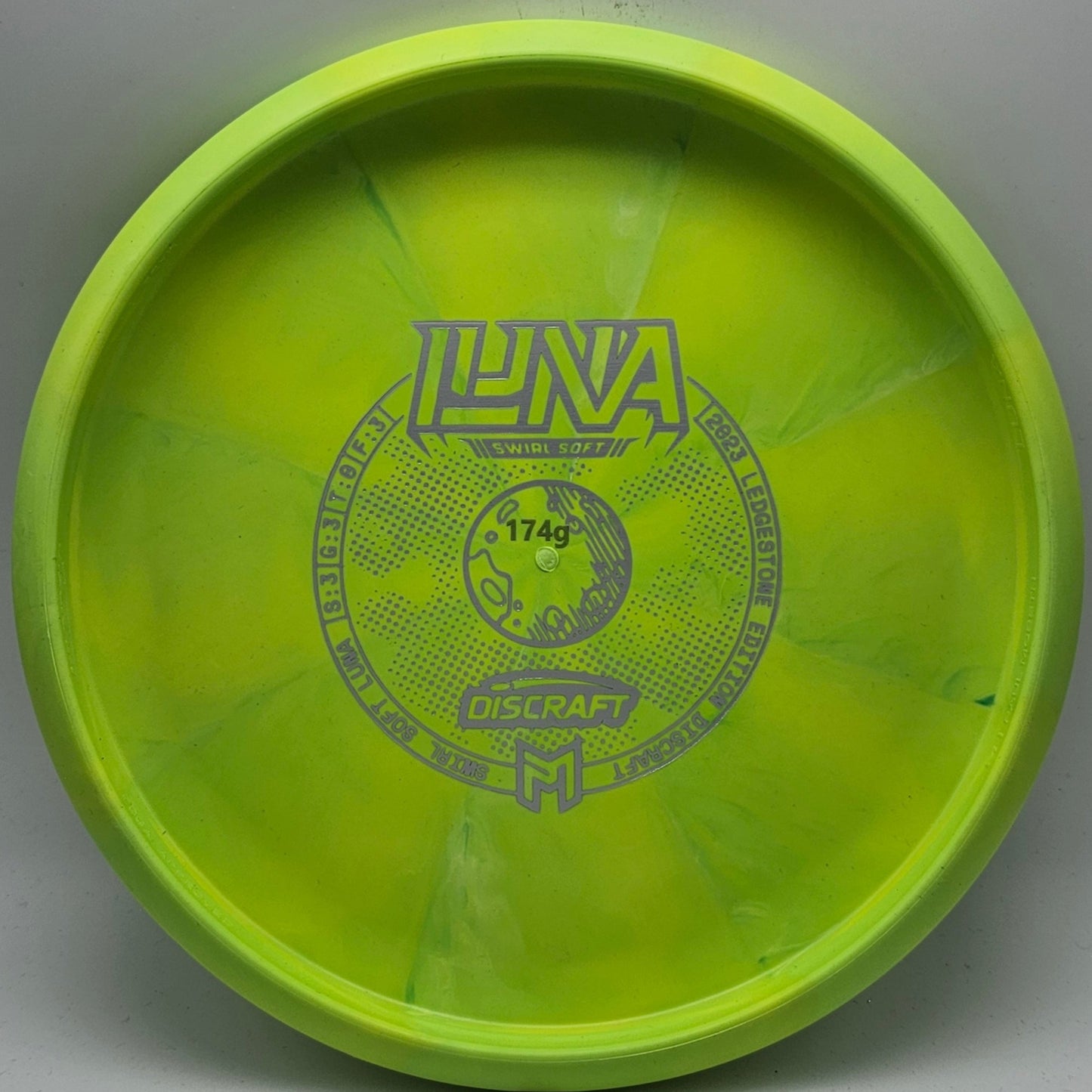 Discraft Soft Swirl Luna (Bottom Stamp) - Ledgestone 2023 - KJ Disc