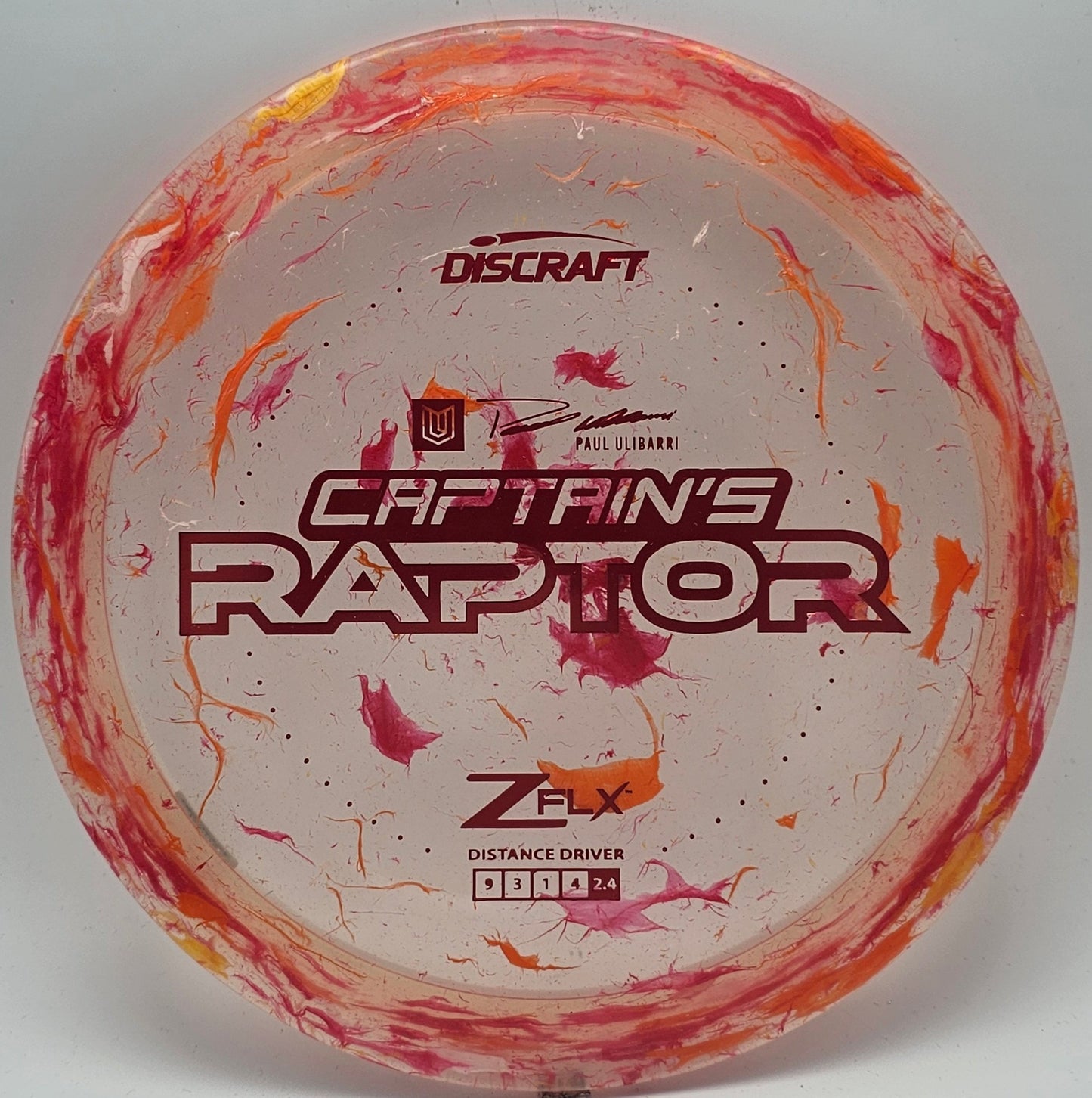 Discraft Jawbreaker Z FLX Captain's Raptor - Paul Ulibarri - KJ Disc