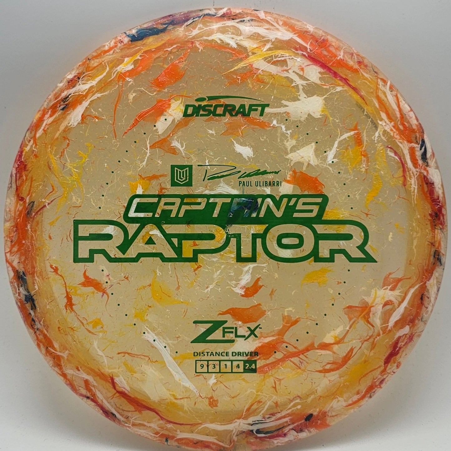 Discraft Jawbreaker Z FLX Captain's Raptor - Paul Ulibarri - KJ Disc
