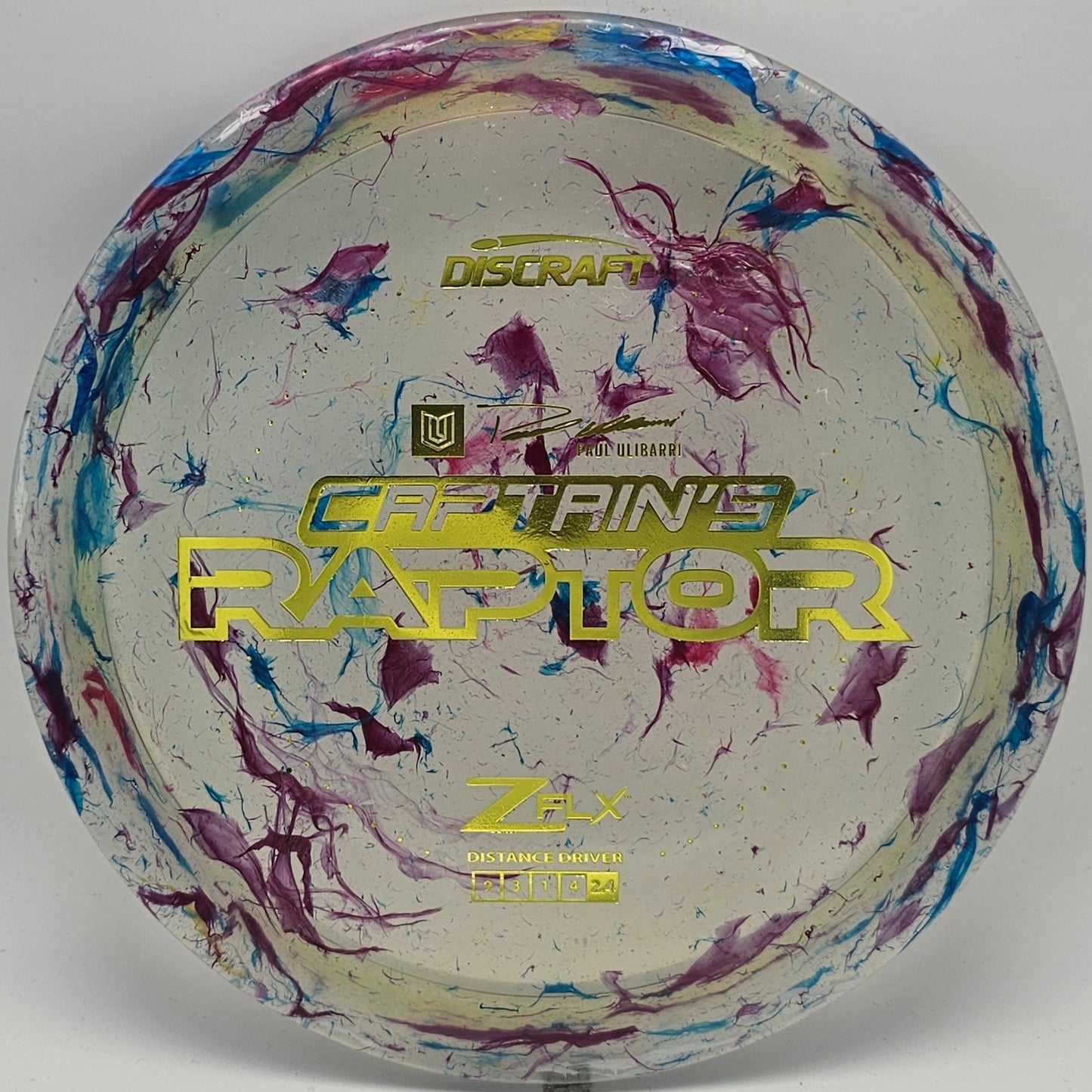 Discraft Jawbreaker Z FLX Captain's Raptor - Paul Ulibarri - KJ Disc