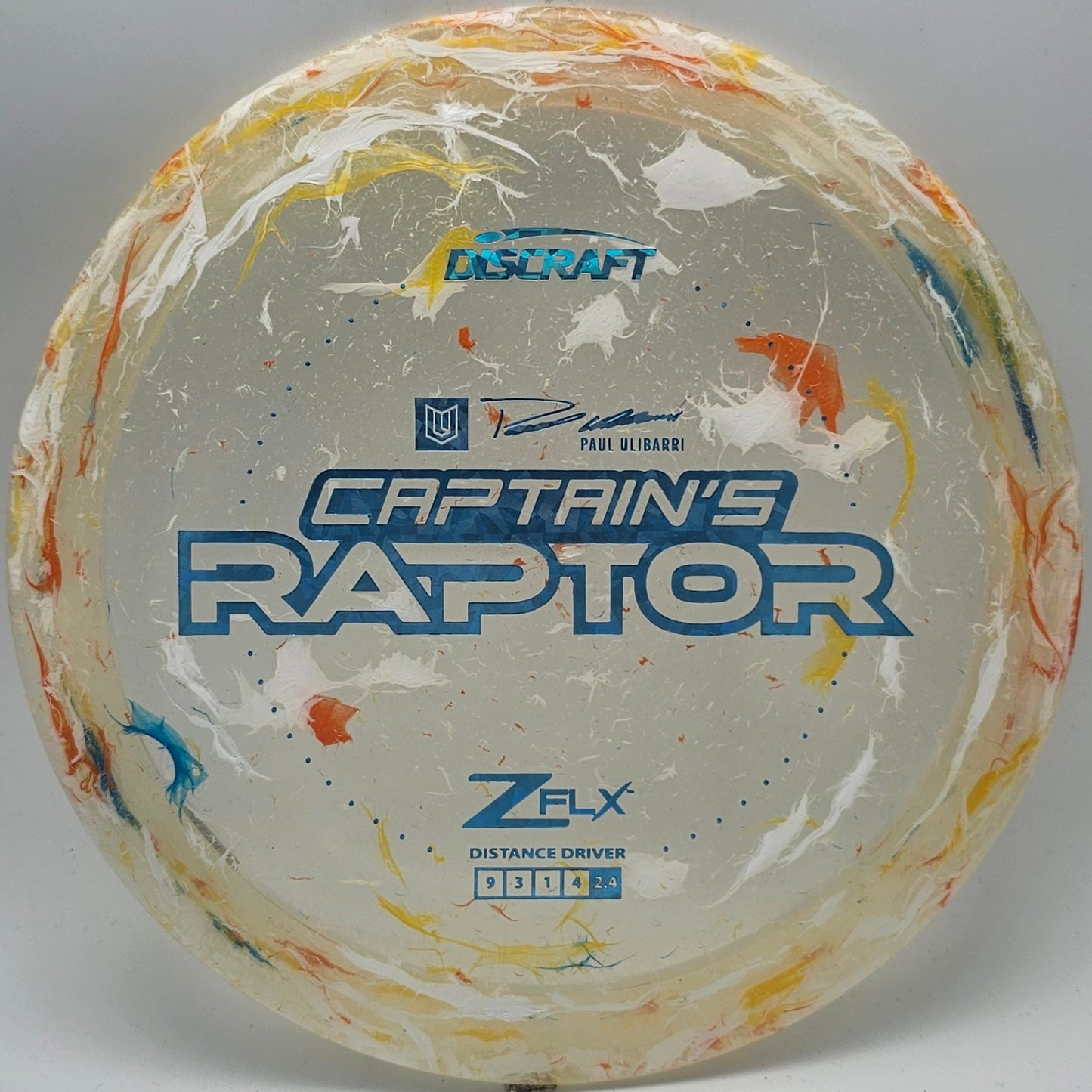 Discraft Jawbreaker Z FLX Captain's Raptor - Paul Ulibarri - KJ Disc