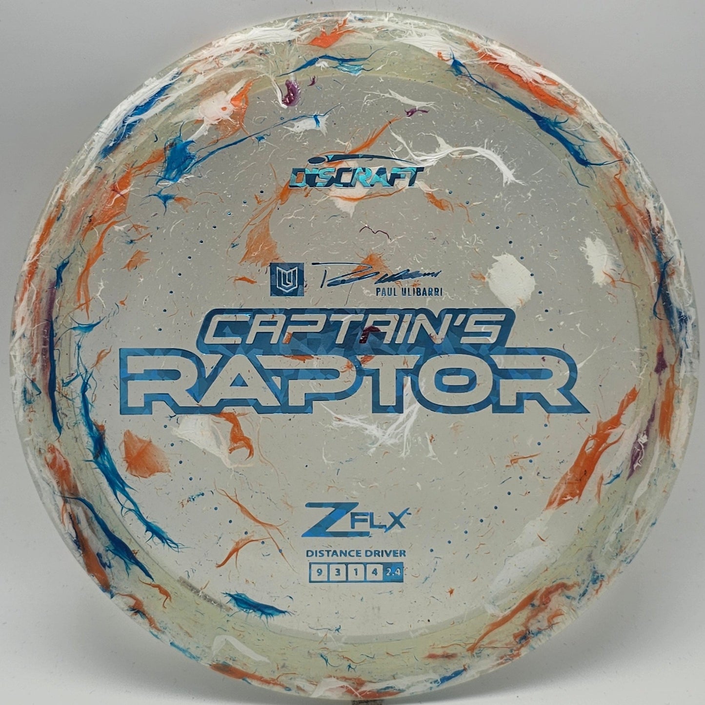 Discraft Jawbreaker Z FLX Captain's Raptor - Paul Ulibarri - KJ Disc