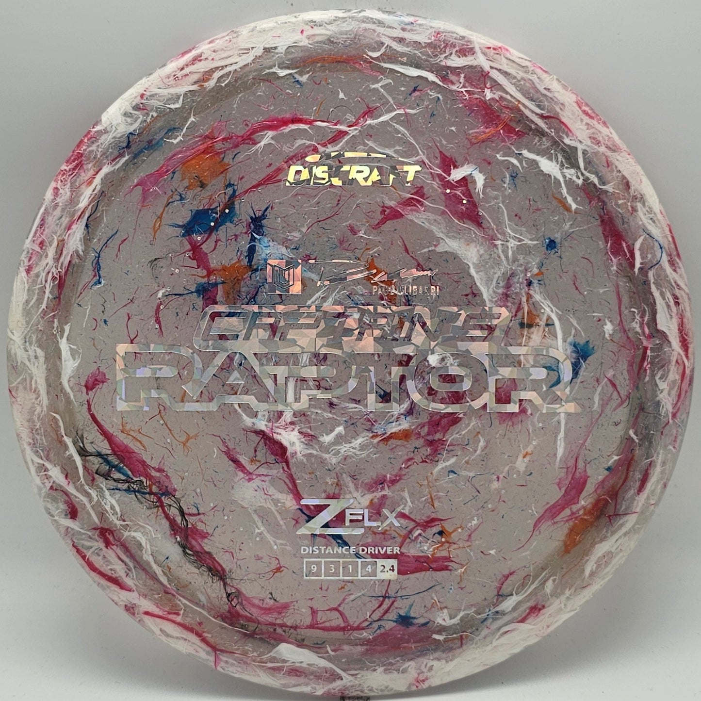Discraft Jawbreaker Z FLX Captain's Raptor - Paul Ulibarri - KJ Disc