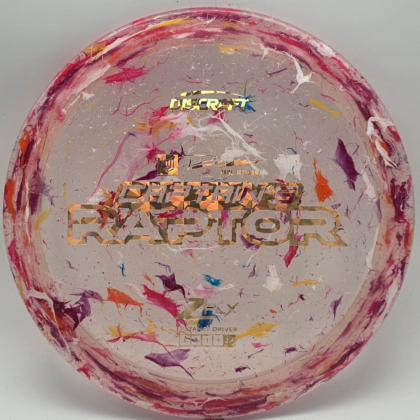 Discraft Jawbreaker Z FLX Captain's Raptor - Paul Ulibarri - KJ Disc