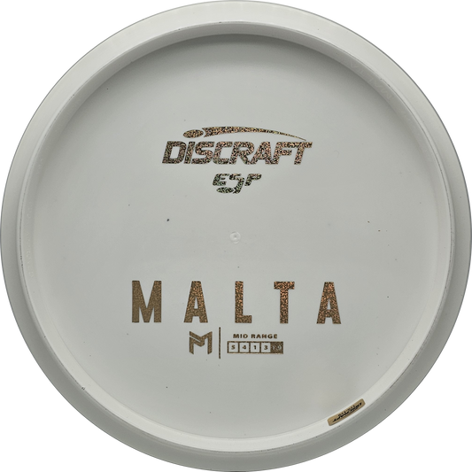 Discraft White ESP Malta Bottom Stamp - KJ Disc