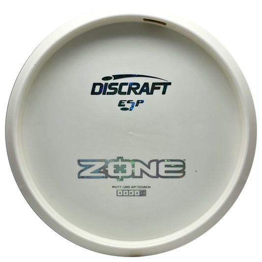 Discraft White ESP Zone Bottom Stamp - KJ Disc
