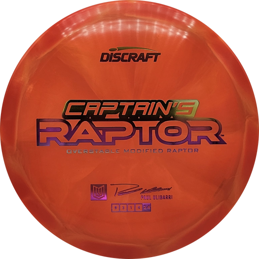 Discraft Z Swirl Captain's Raptor 2025 - Paul Ulibarri - KJ Disc
