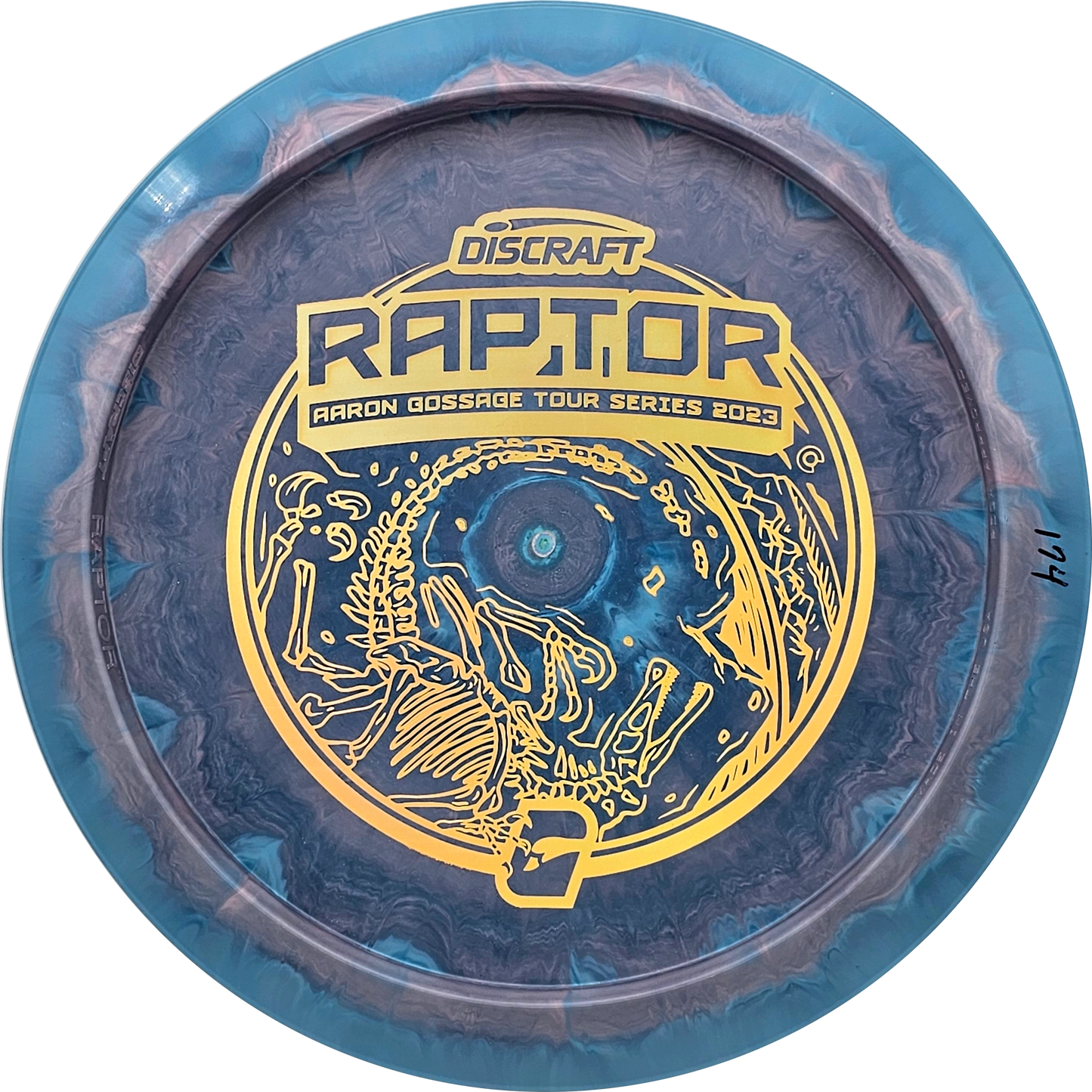 Discraft Bottom Stamp Raptor - Aaron Gossage Tour Series 2023 - KJ Disc