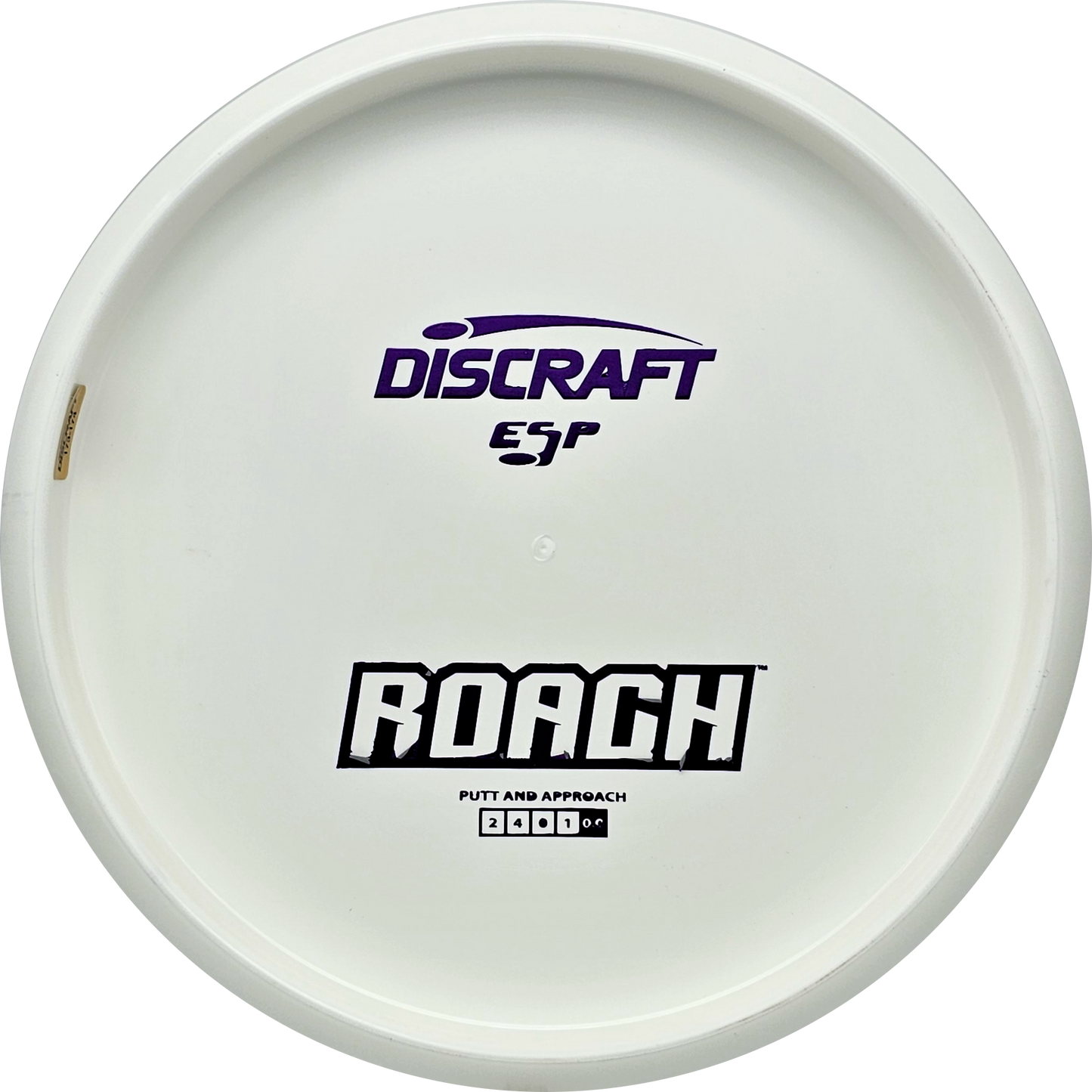 Discraft White ESP Roach Bottom Stamp