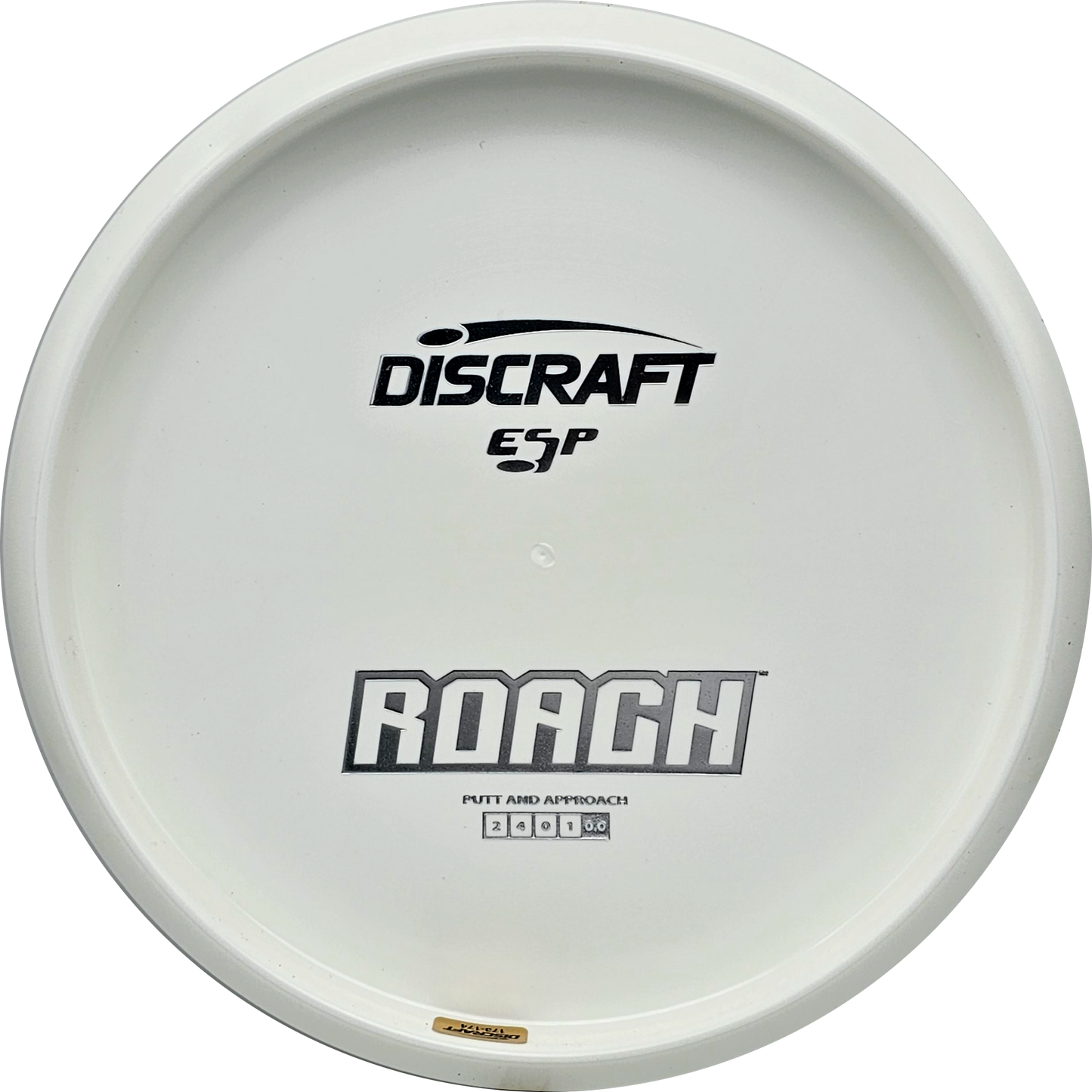 Discraft White ESP Roach Bottom Stamp