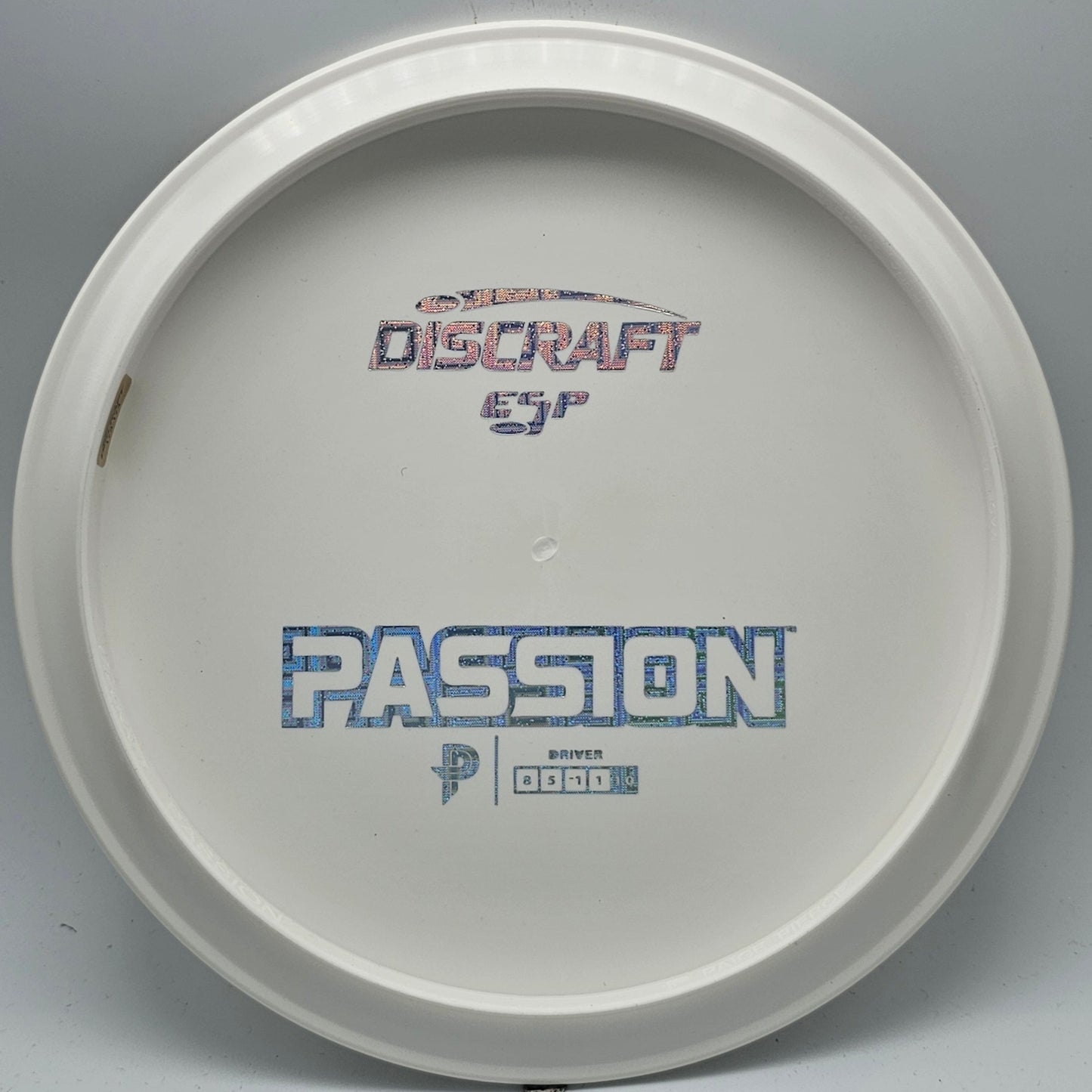 Discraft White ESP Passion Bottom Stamp