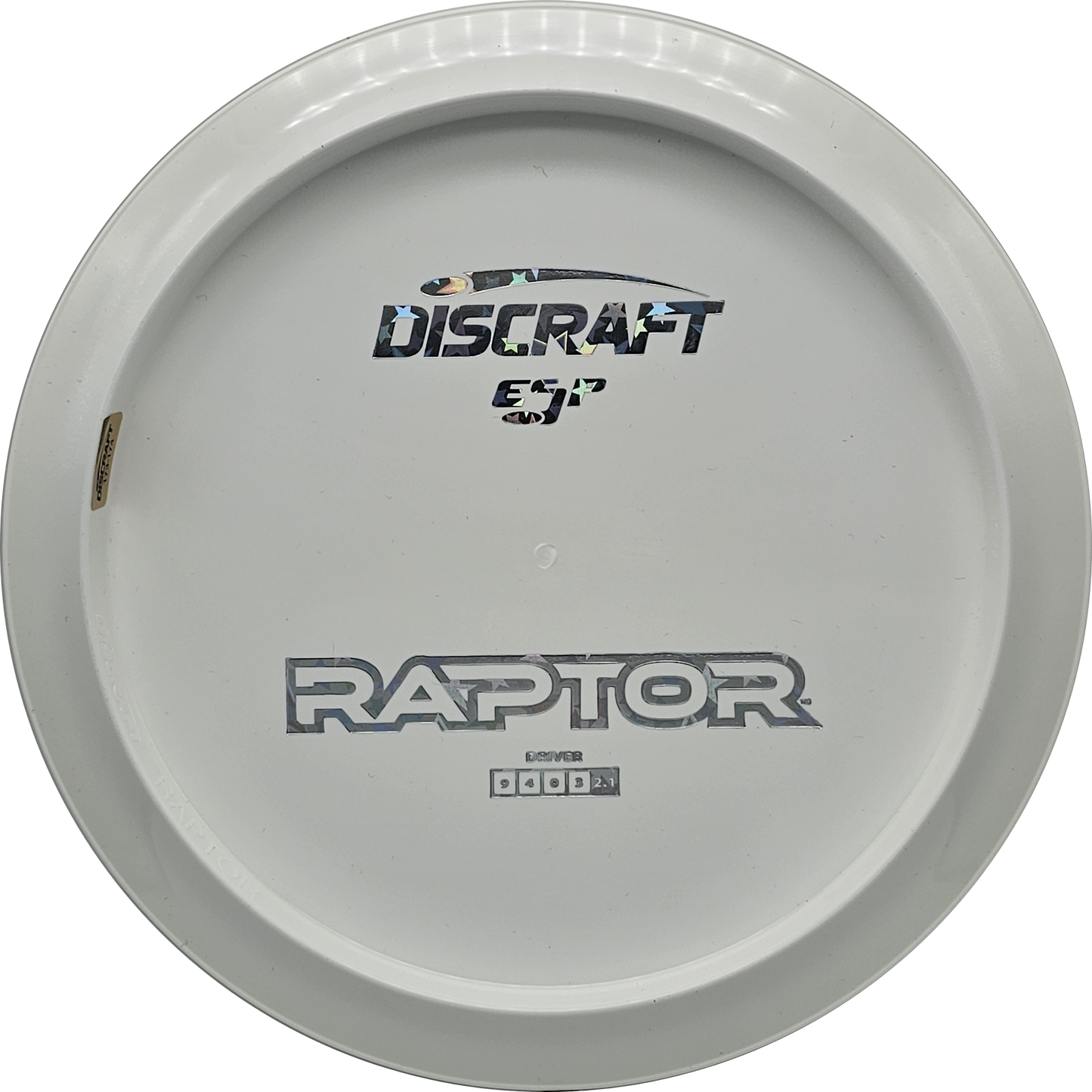 Discraft White ESP Raptor Bottom Stamp