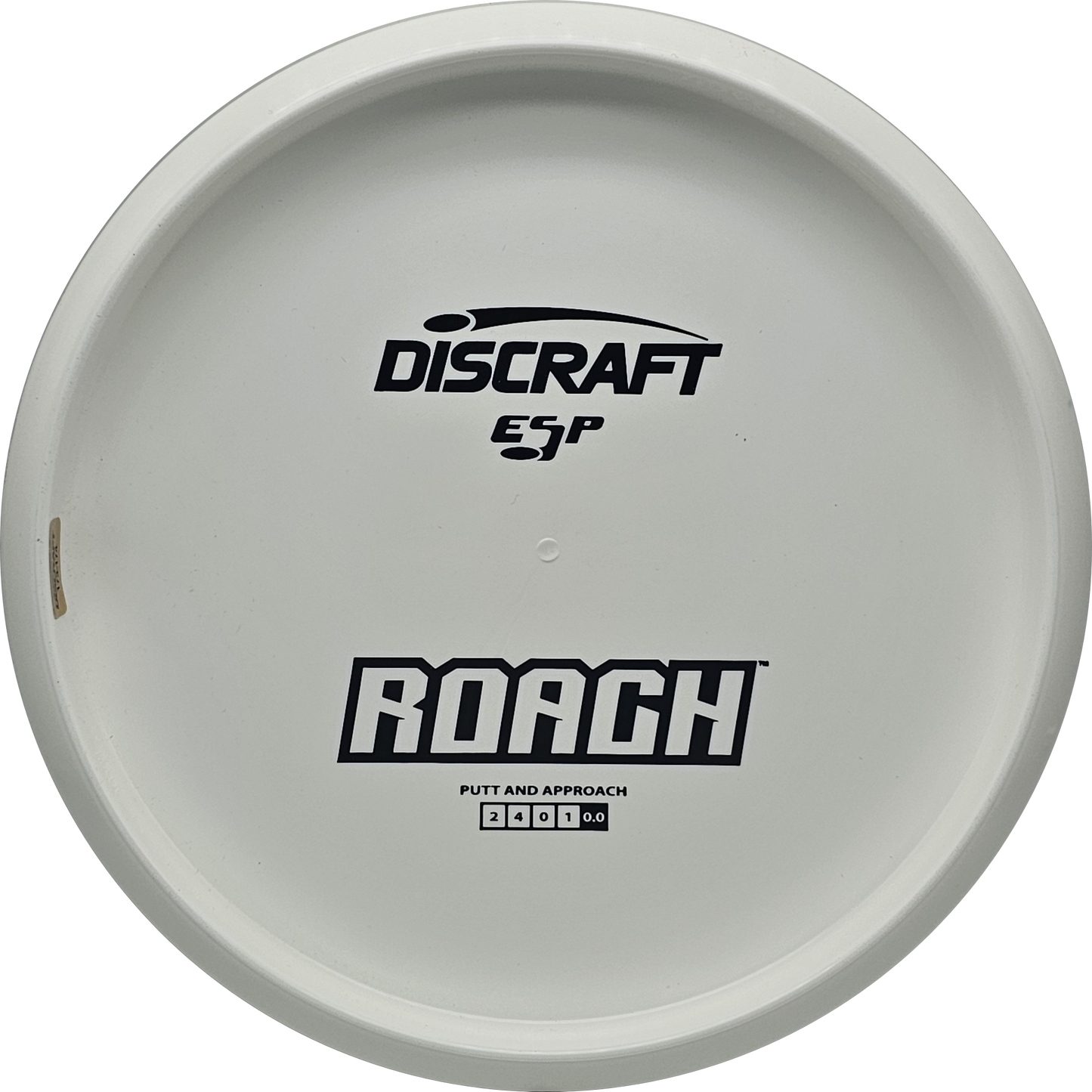 Discraft White ESP Roach Bottom Stamp