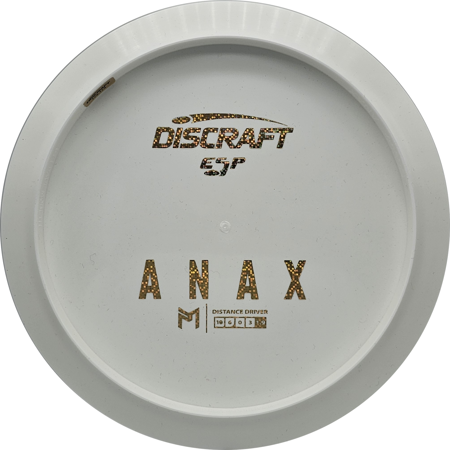 Discraft White ESP Anax Bottom Stamp