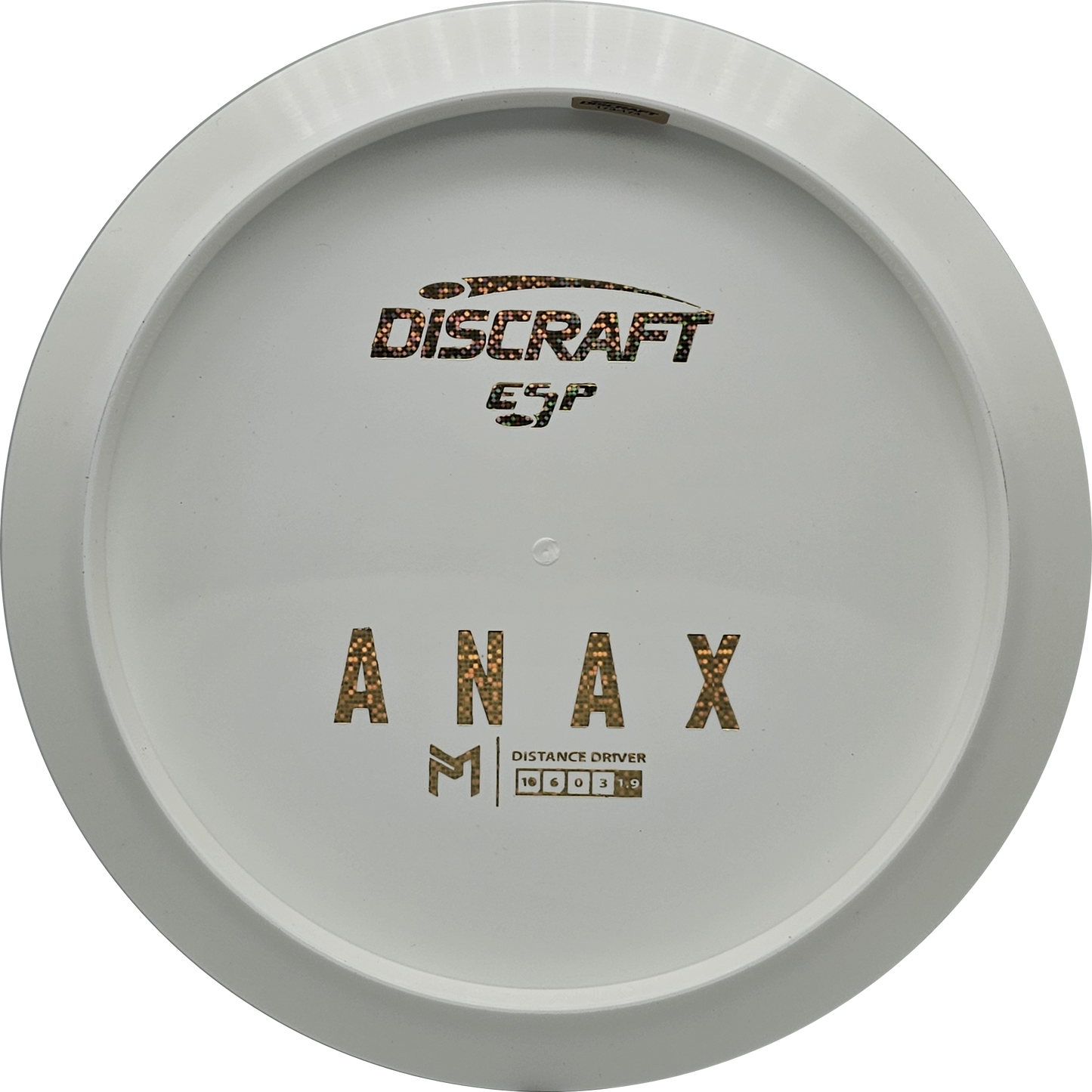 Discraft White ESP Anax Bottom Stamp