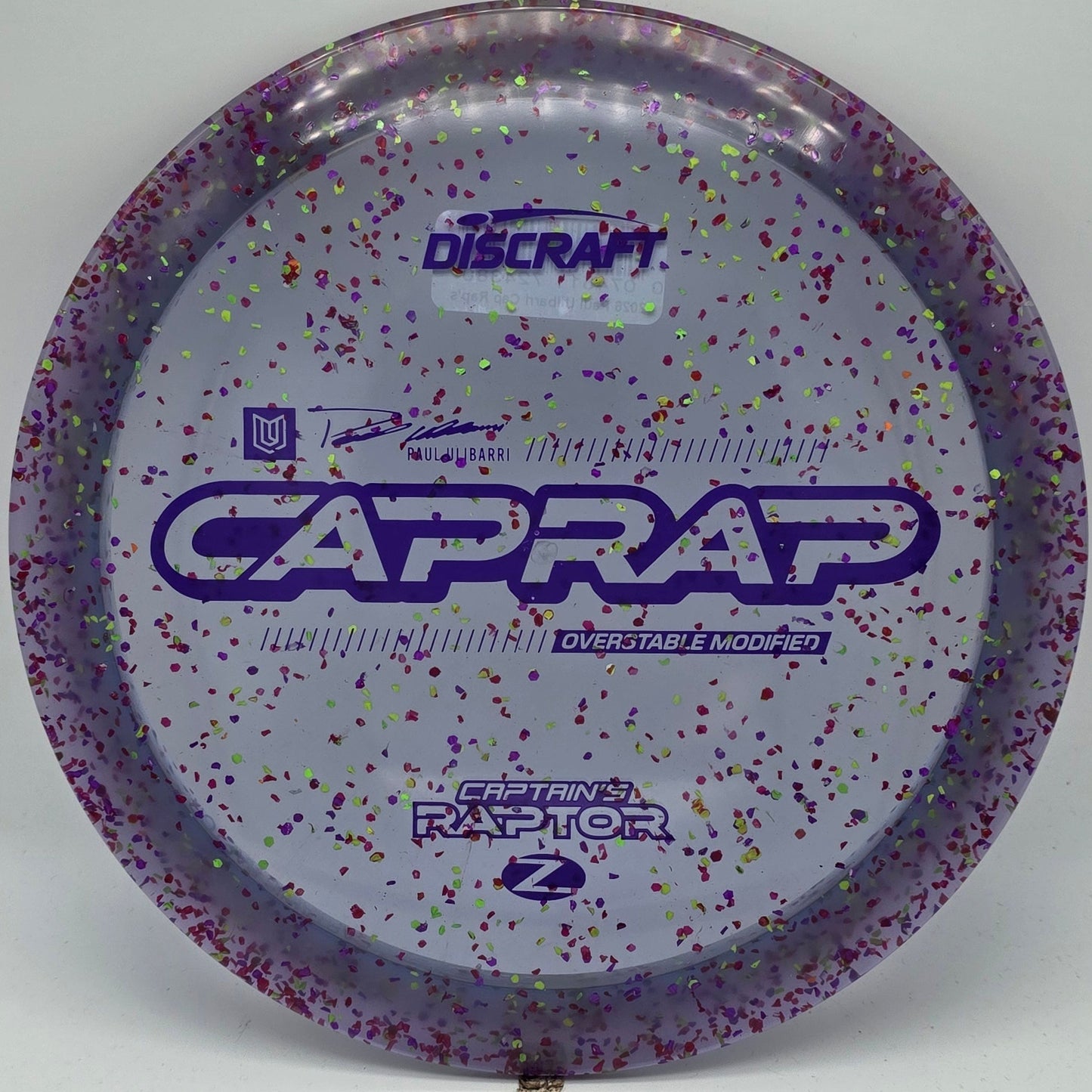 Discraft Z Confetti Captain's Raptor 2026 - Paul Ulibarri