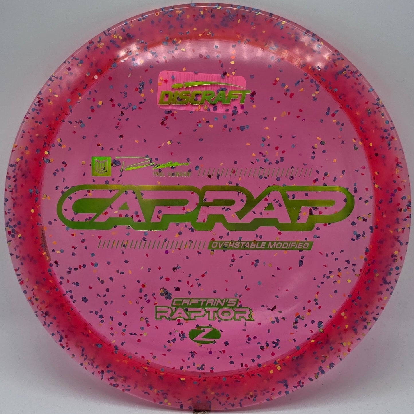 Discraft Z Confetti Captain's Raptor 2026 - Paul Ulibarri