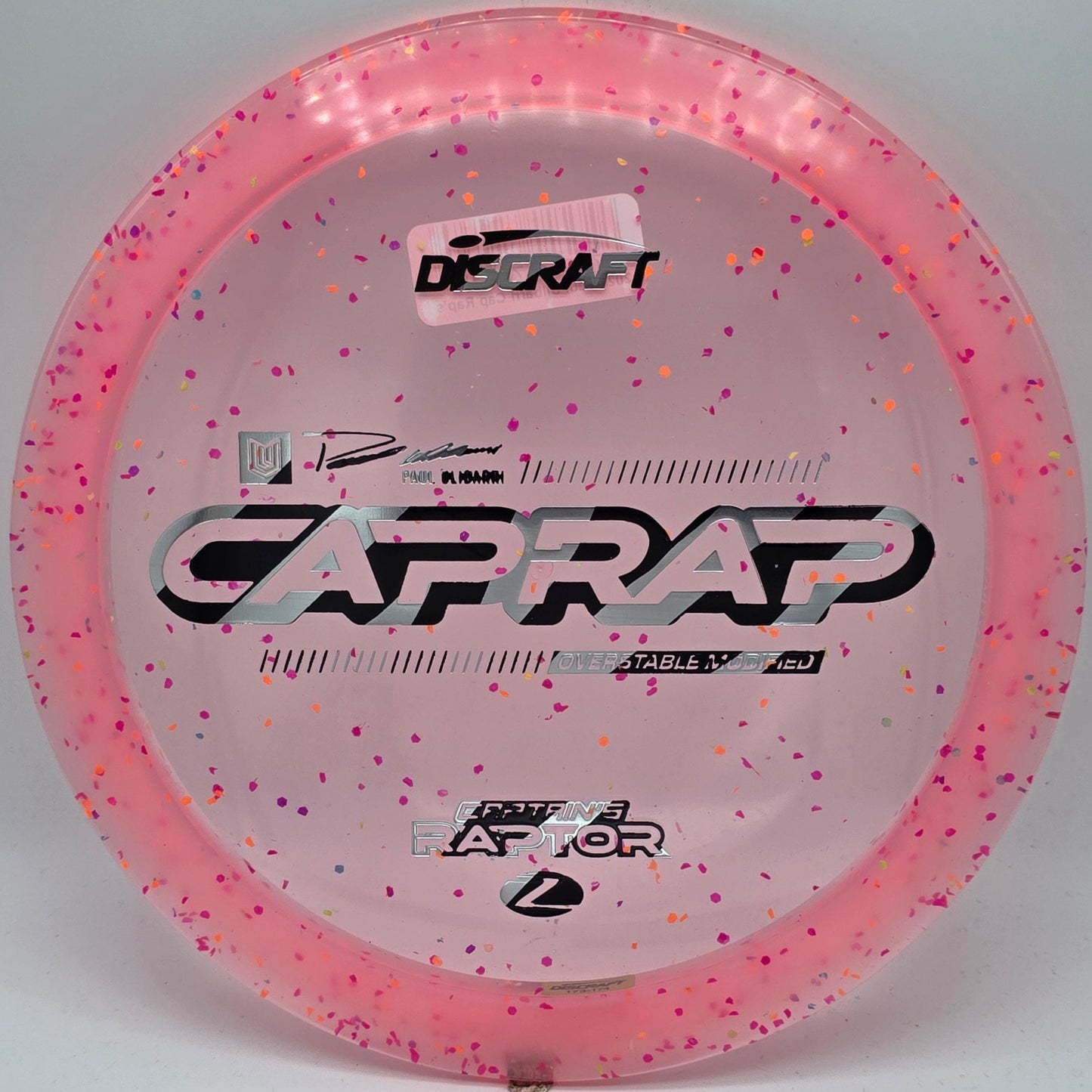Discraft Z Confetti Captain's Raptor 2026 - Paul Ulibarri