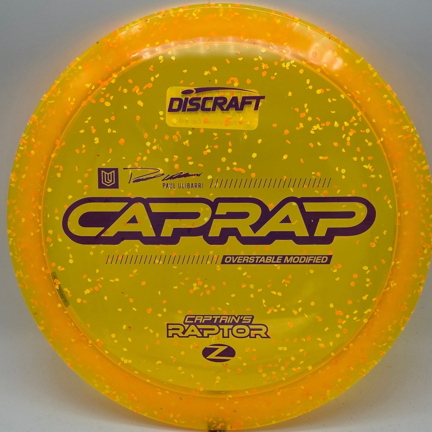 Discraft Z Confetti Captain's Raptor 2026 - Paul Ulibarri