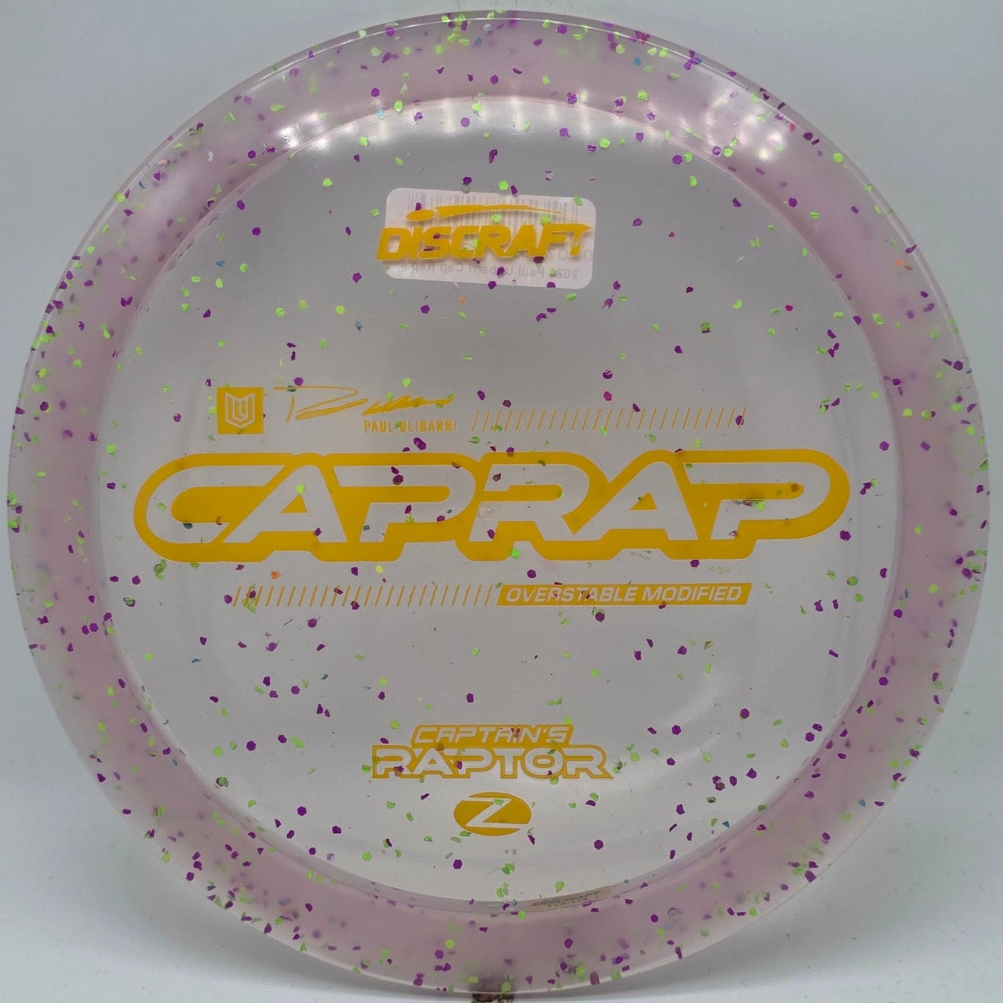 Discraft Z Confetti Captain's Raptor 2026 - Paul Ulibarri