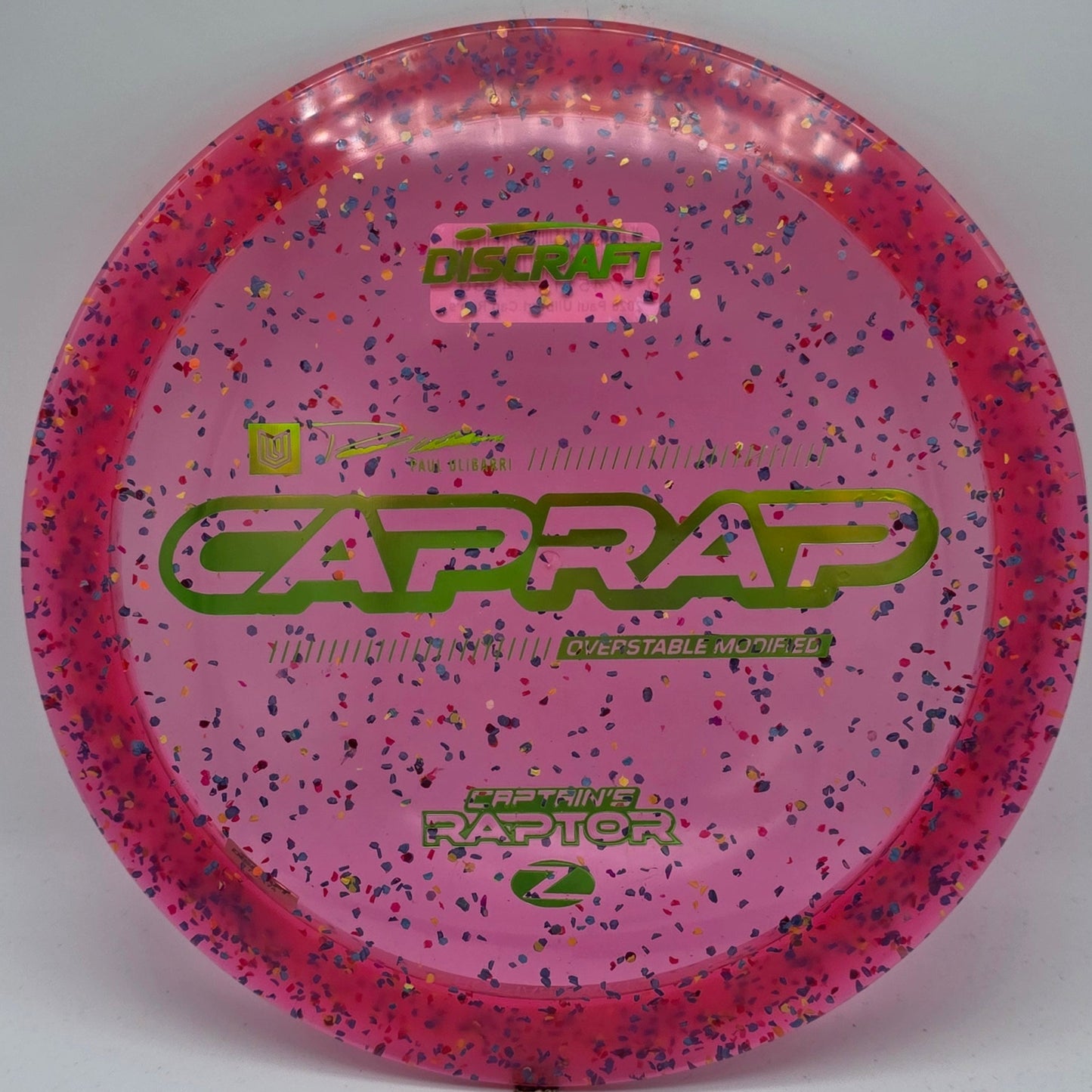 Discraft Z Confetti Captain's Raptor 2026 - Paul Ulibarri