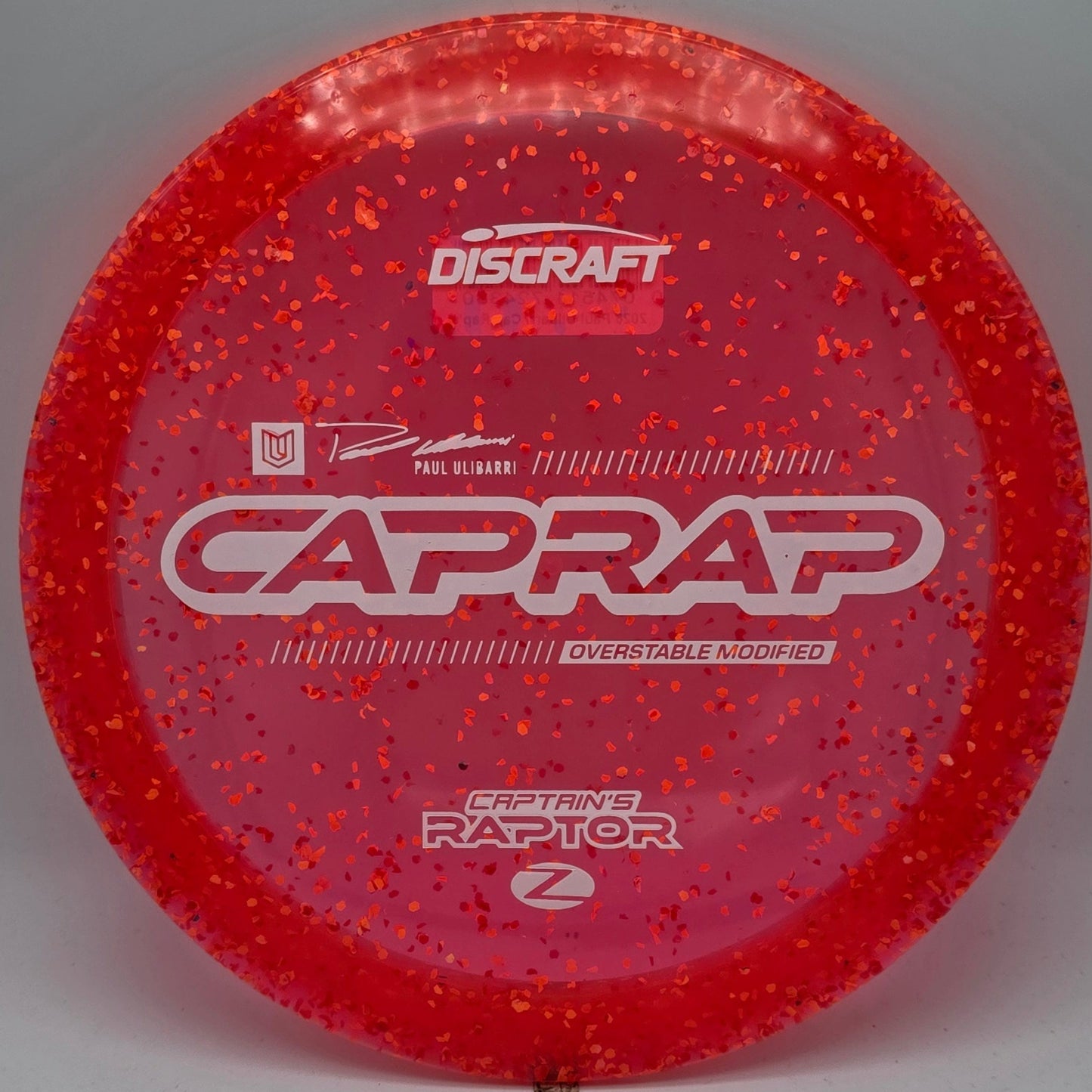 Discraft Z Confetti Captain's Raptor 2026 - Paul Ulibarri