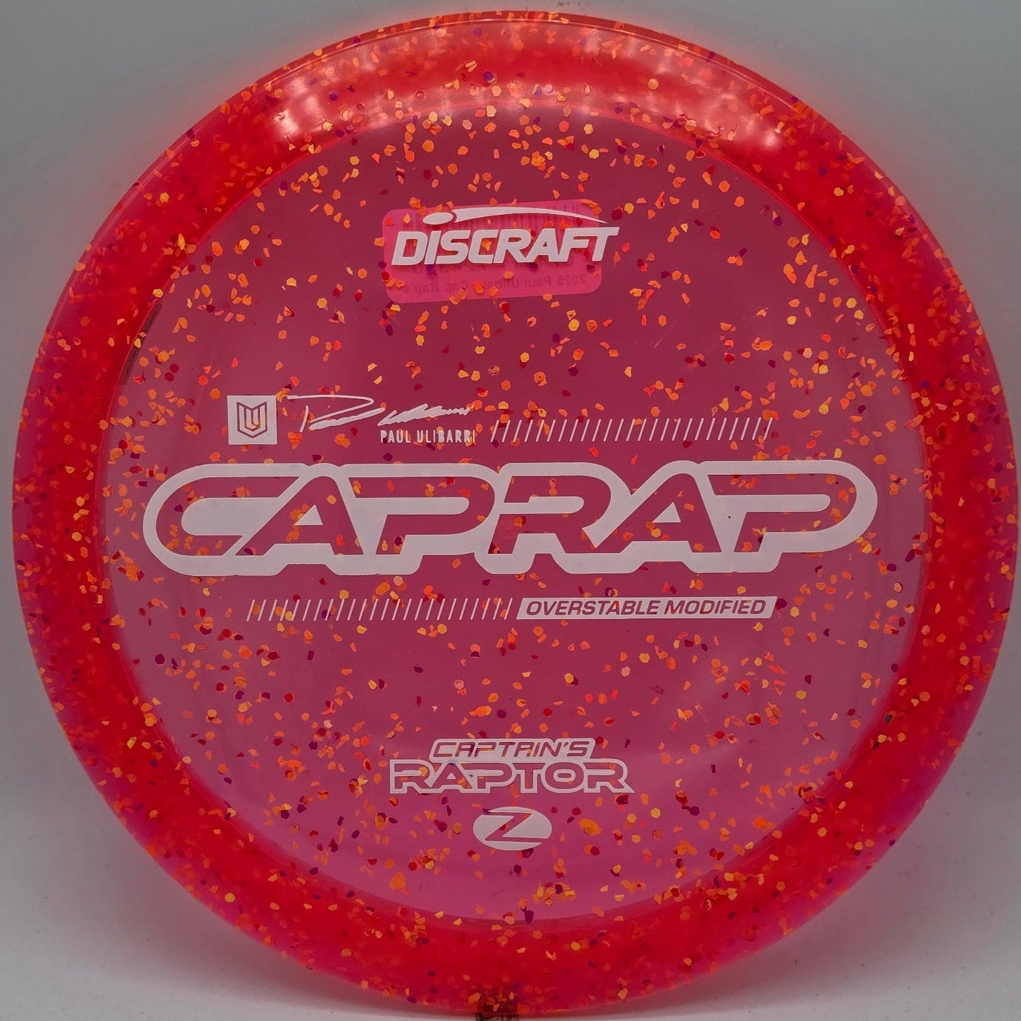Discraft Z Confetti Captain's Raptor 2026 - Paul Ulibarri