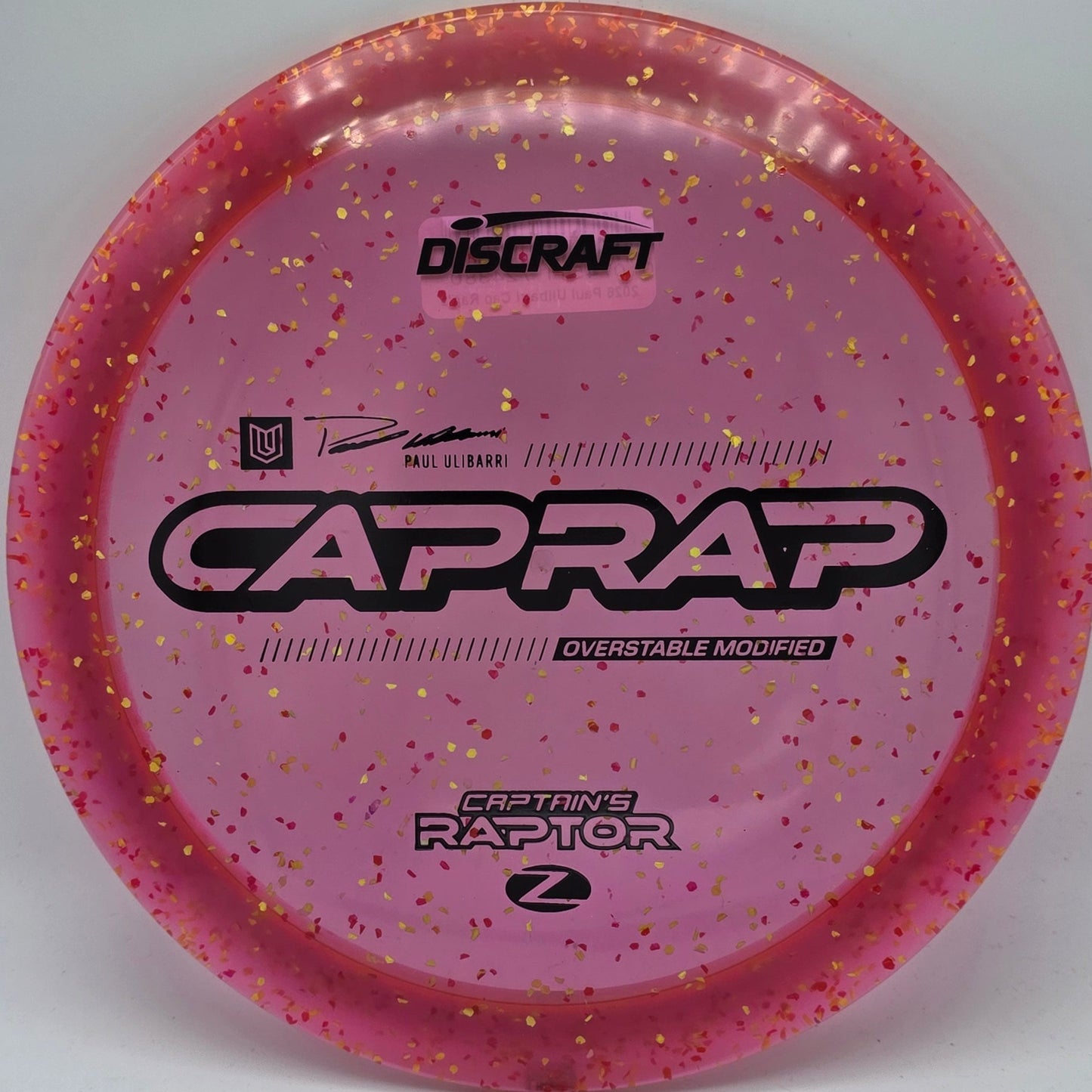 Discraft Z Confetti Captain's Raptor 2026 - Paul Ulibarri