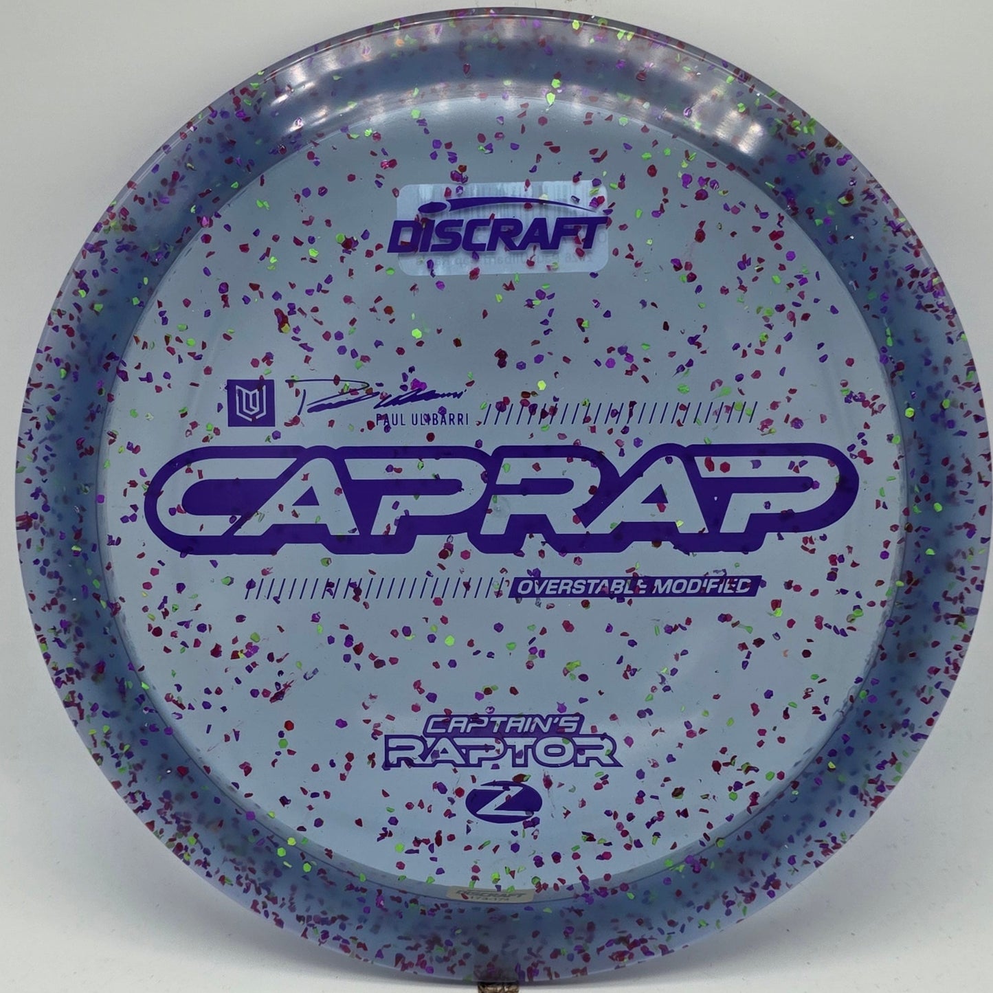 Discraft Z Confetti Captain's Raptor 2026 - Paul Ulibarri