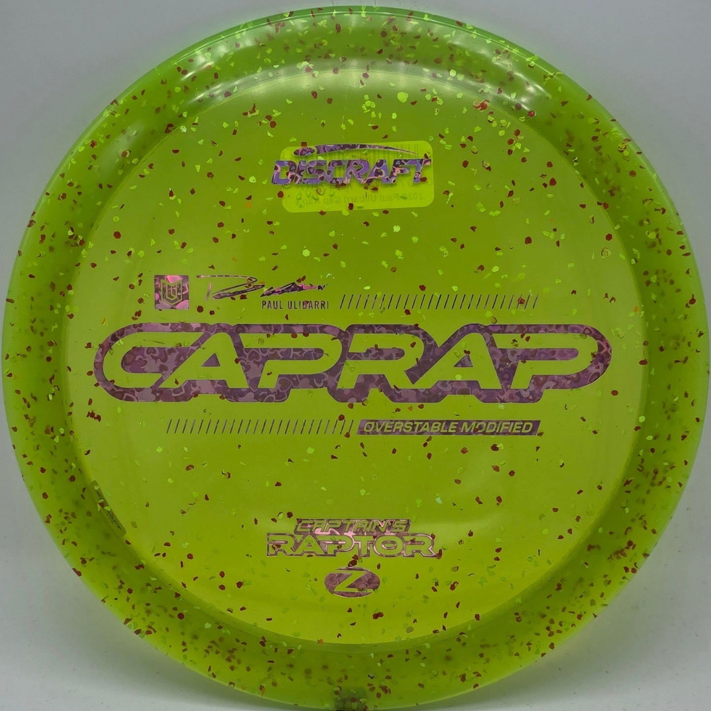 Discraft Z Confetti Captain's Raptor 2026 - Paul Ulibarri