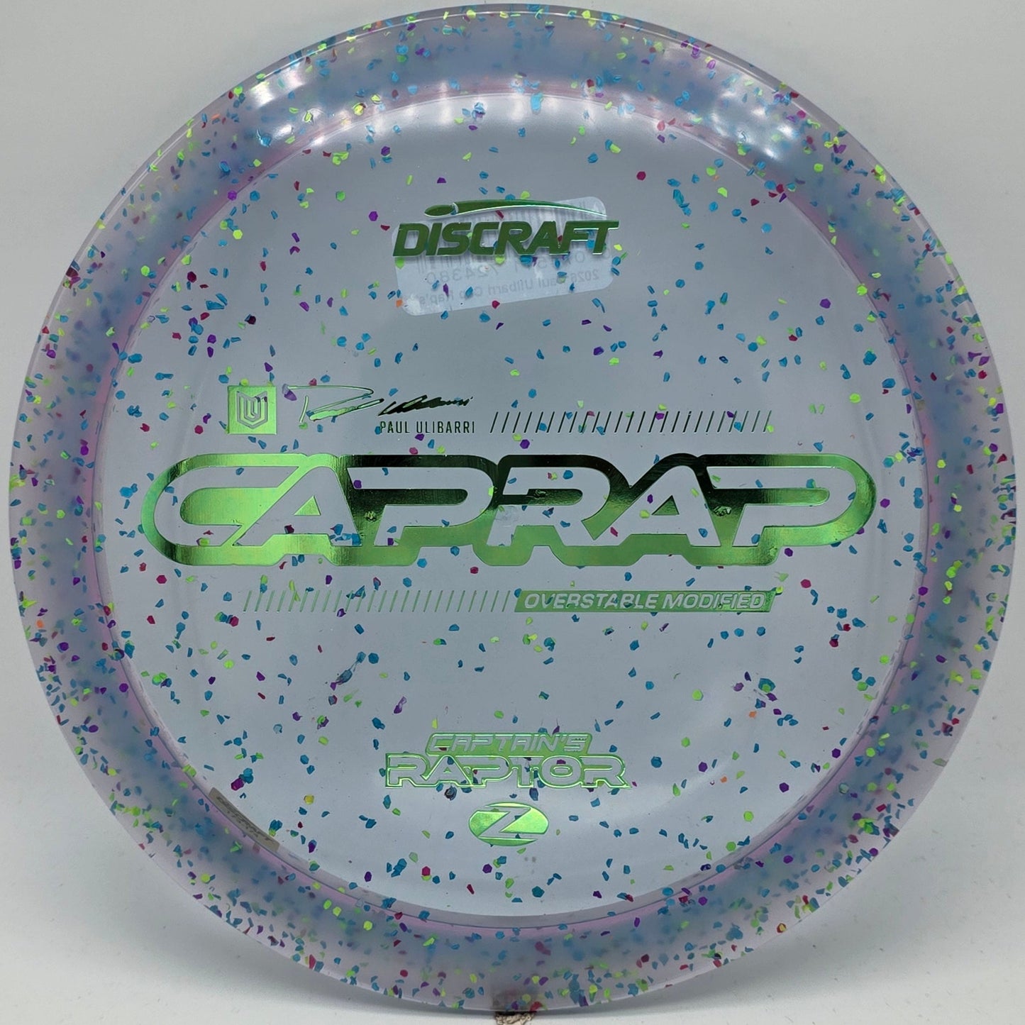 Discraft Z Confetti Captain's Raptor 2026 - Paul Ulibarri