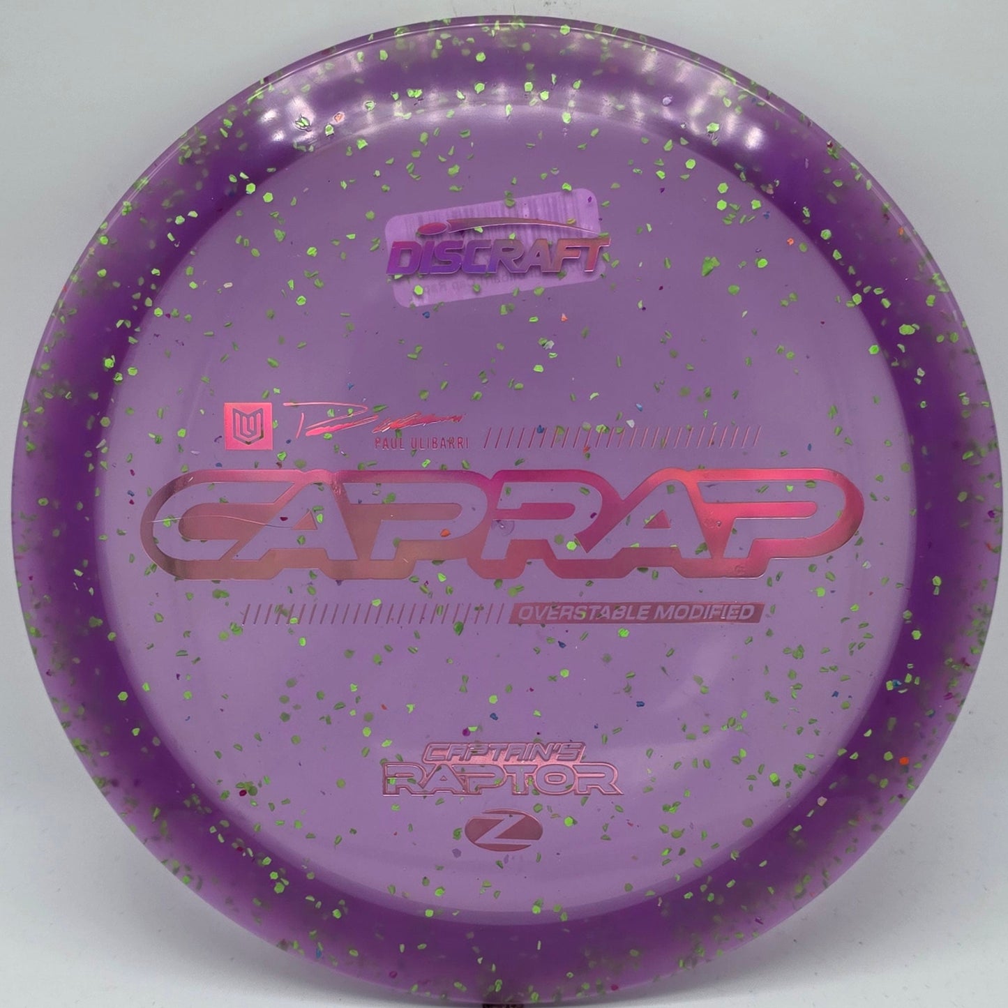 Discraft Z Confetti Captain's Raptor 2026 - Paul Ulibarri