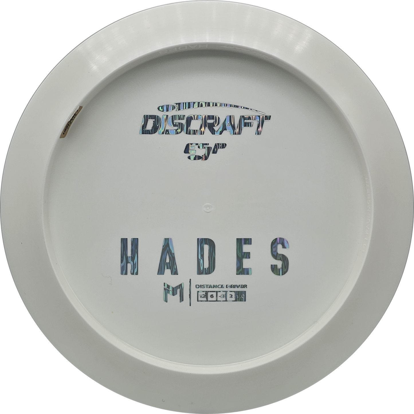 Discraft White ESP Hades Bottom Stamp - KJ Disc