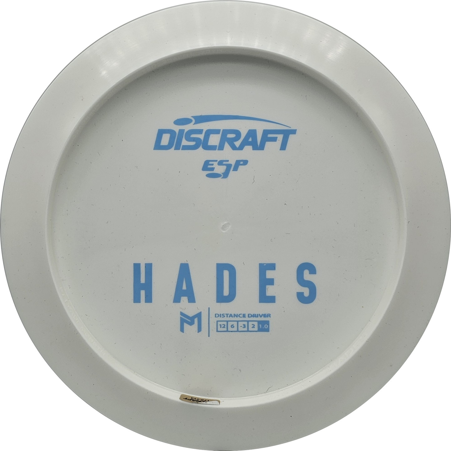 Discraft White ESP Hades Bottom Stamp - KJ Disc