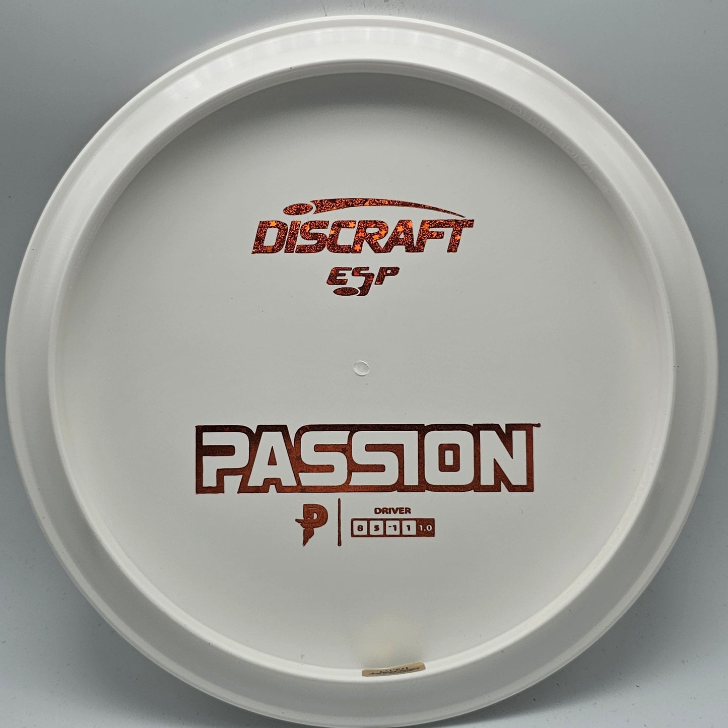 Discraft White ESP Passion Bottom Stamp - KJ Disc