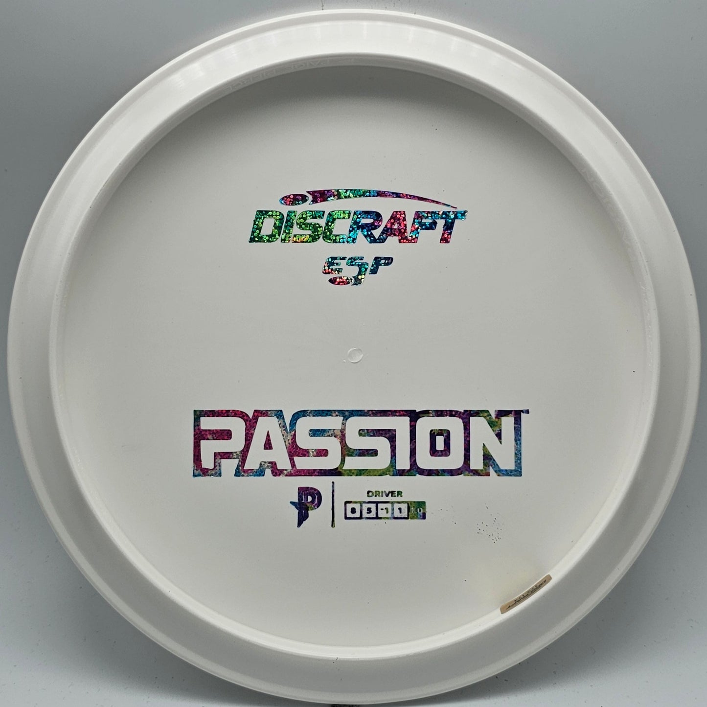 Discraft White ESP Passion Bottom Stamp - KJ Disc