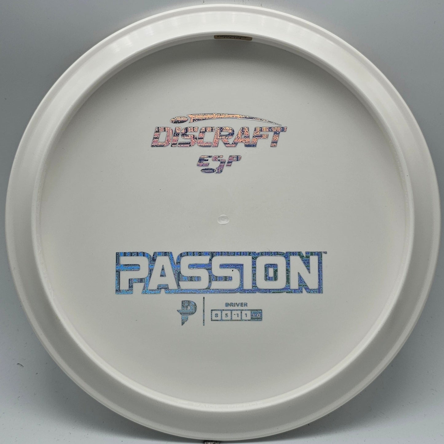 Discraft White ESP Passion Bottom Stamp - KJ Disc