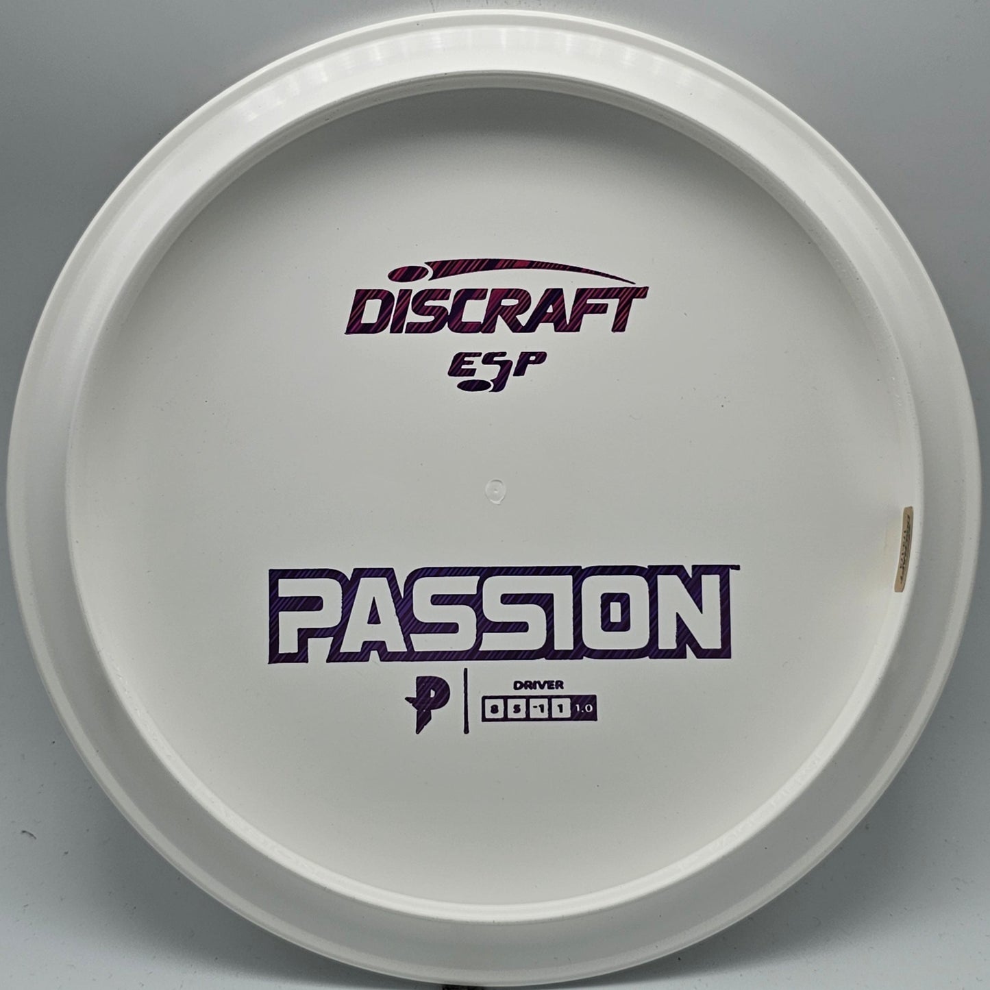Discraft White ESP Passion Bottom Stamp - KJ Disc