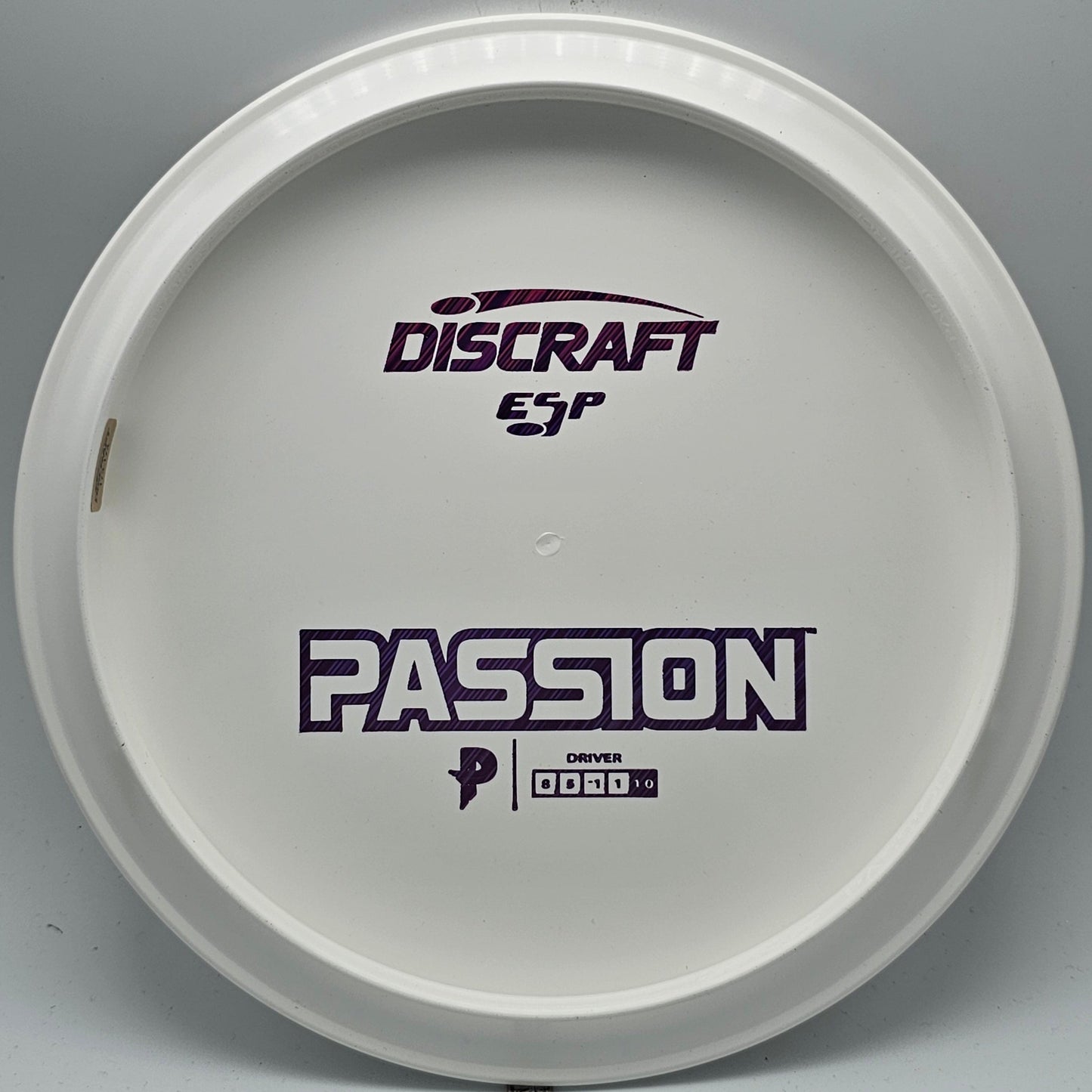 Discraft White ESP Passion Bottom Stamp - KJ Disc