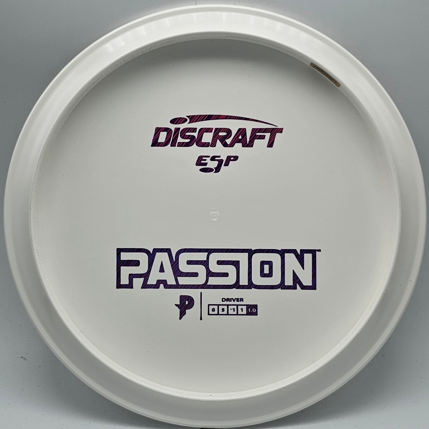 Discraft White ESP Passion Bottom Stamp - KJ Disc