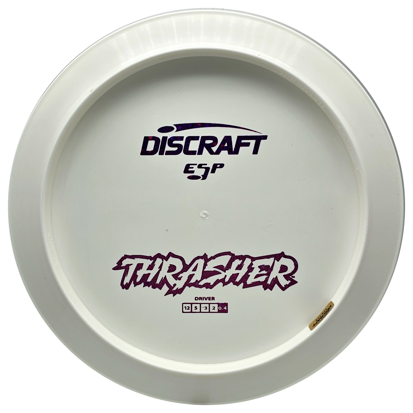 Discraft White ESP Thrasher Bottom Stamp - KJ Disc