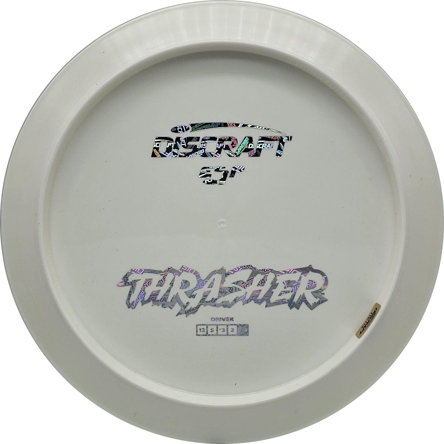 Discraft White ESP Thrasher Bottom Stamp - KJ Disc
