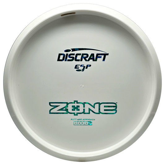 Discraft White ESP Zone Bottom Stamp - KJ Disc