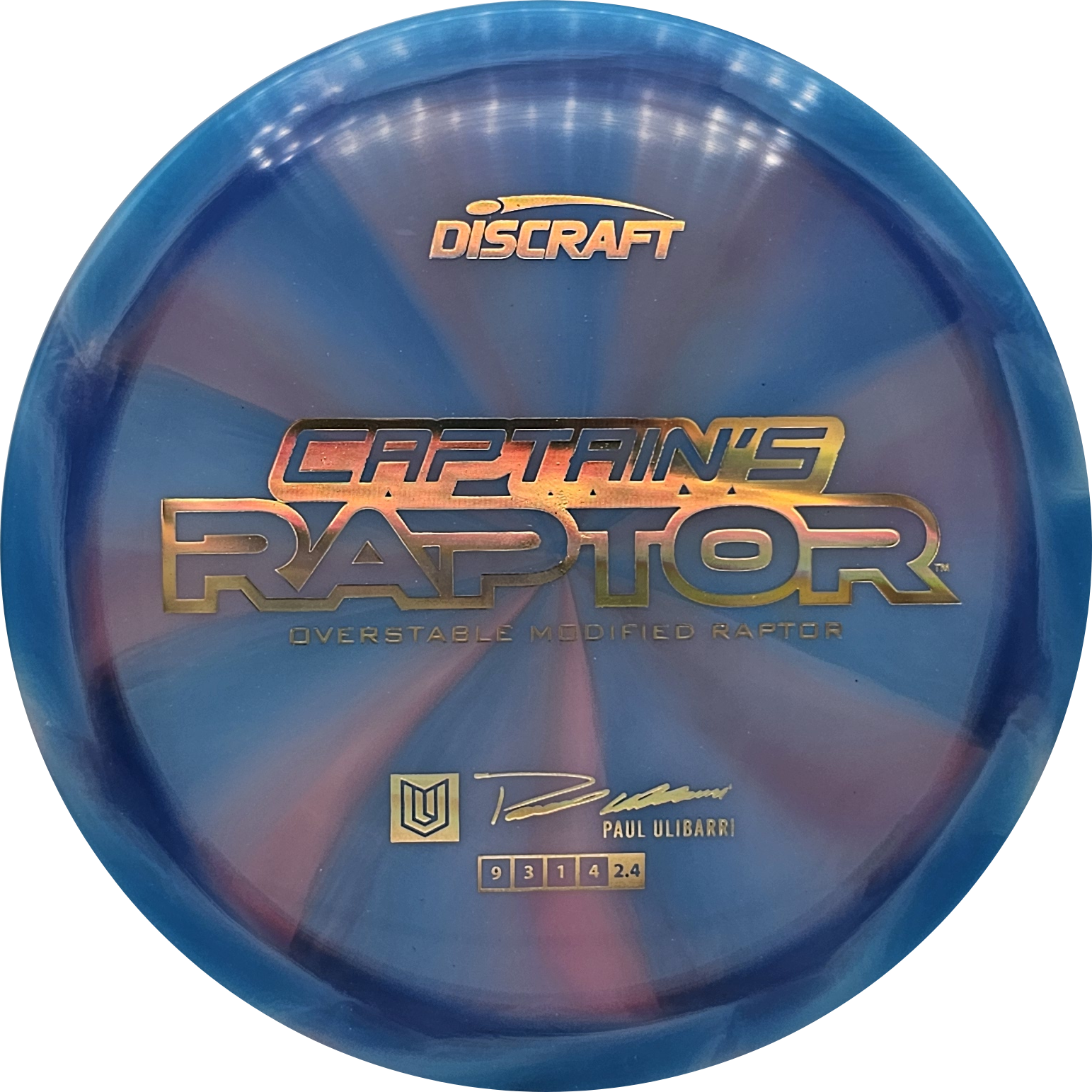 Discraft Z Swirl Captain's Raptor 2025 - Paul Ulibarri - KJ Disc